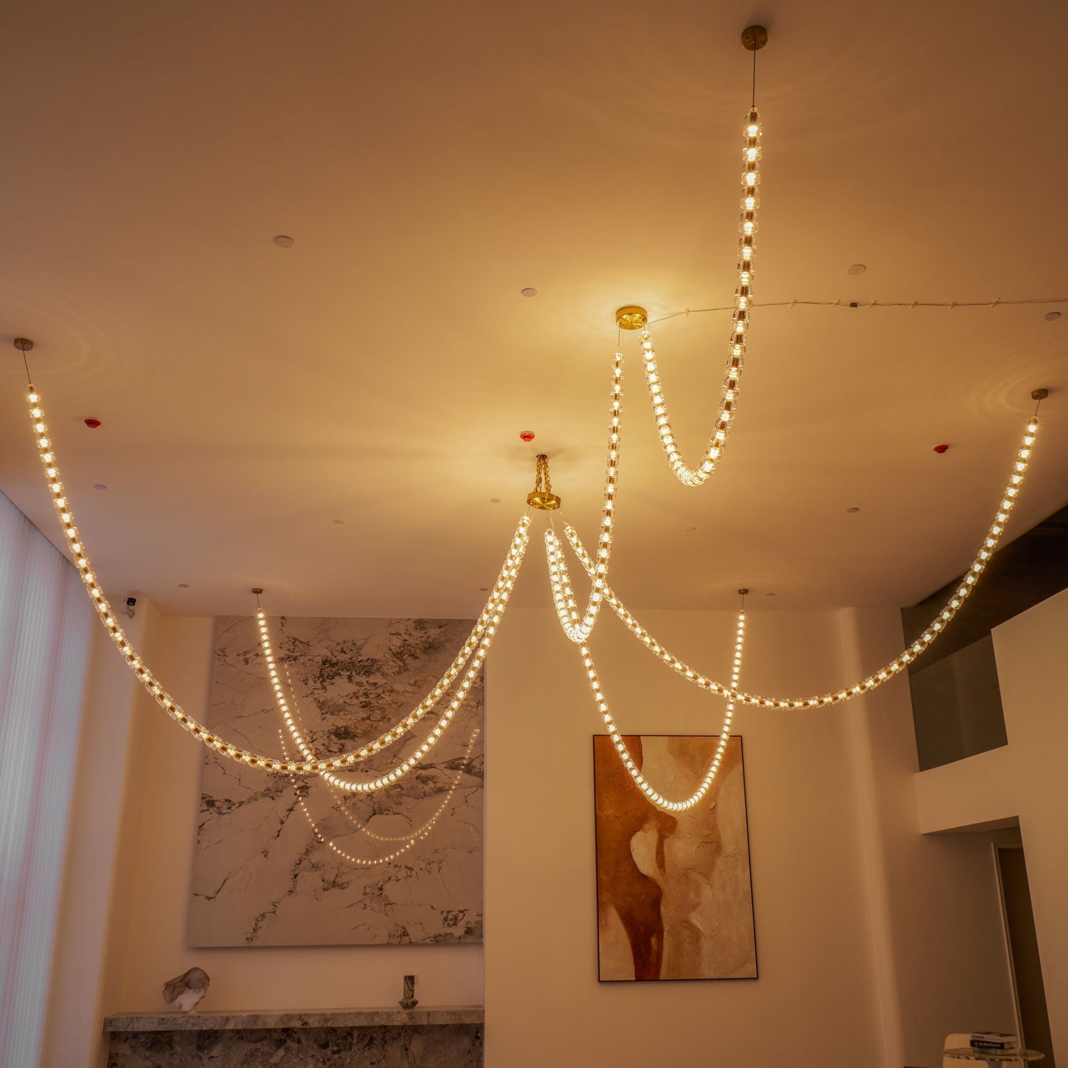Nexus Gold Crystal Chandelier