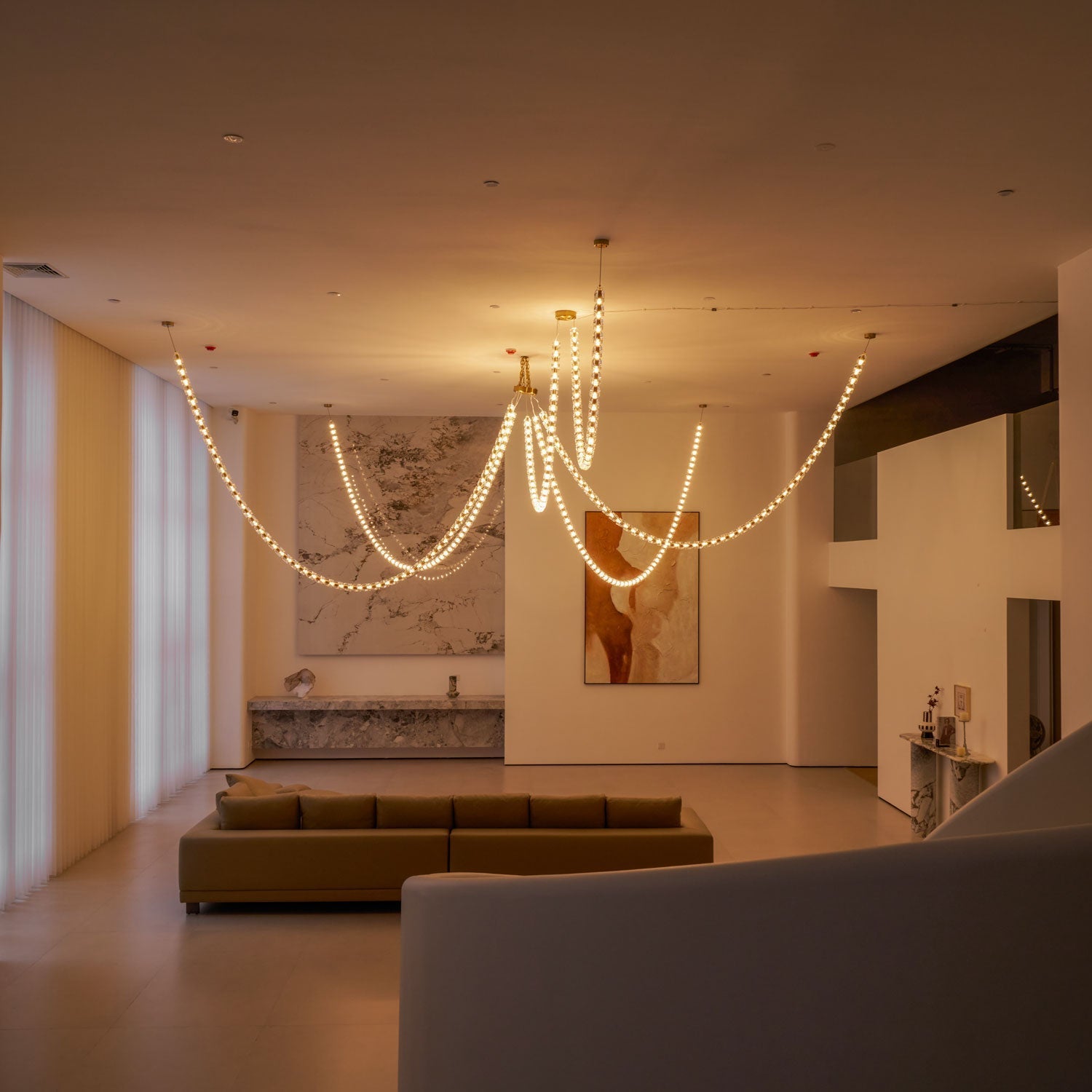 Nexus Gold Crystal Chandelier