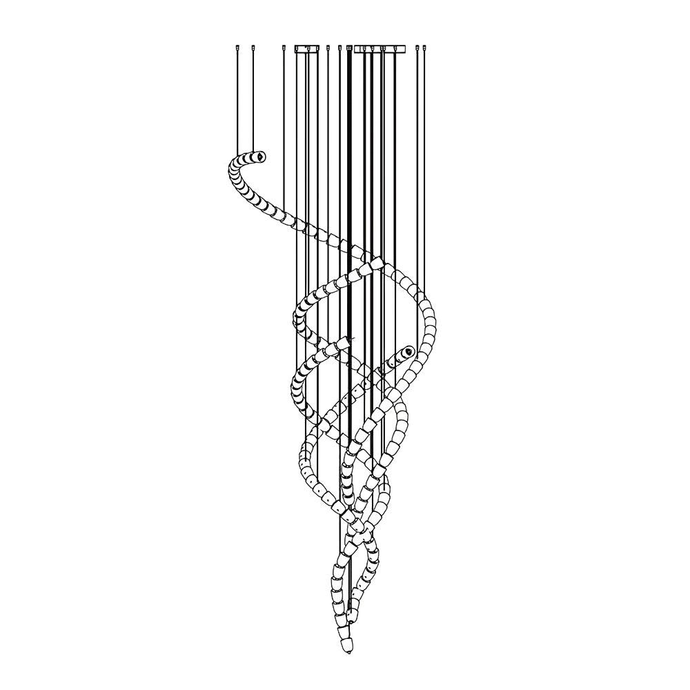 Nexus Gold Crystal Chandelier
