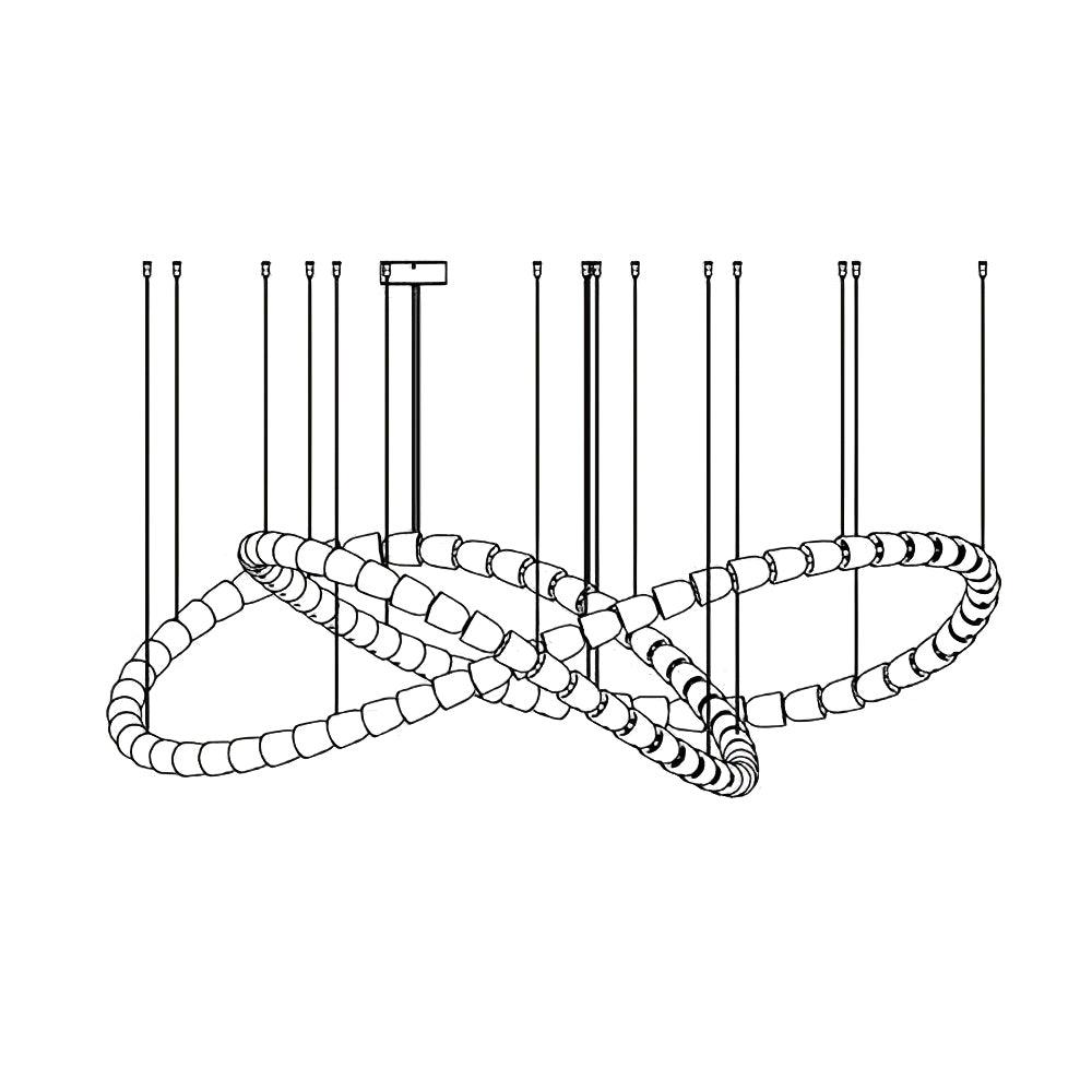 Nexus Gold Crystal Chandelier