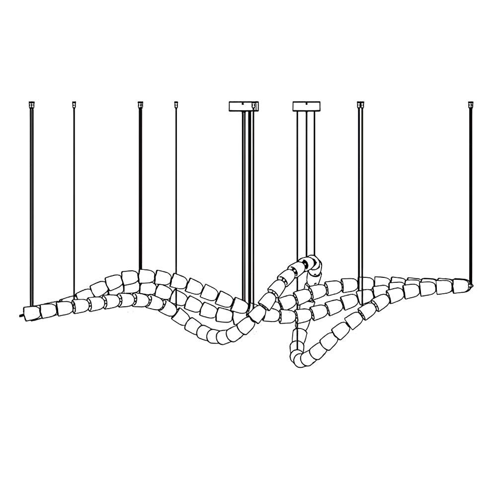 Nexus Gold Crystal Chandelier