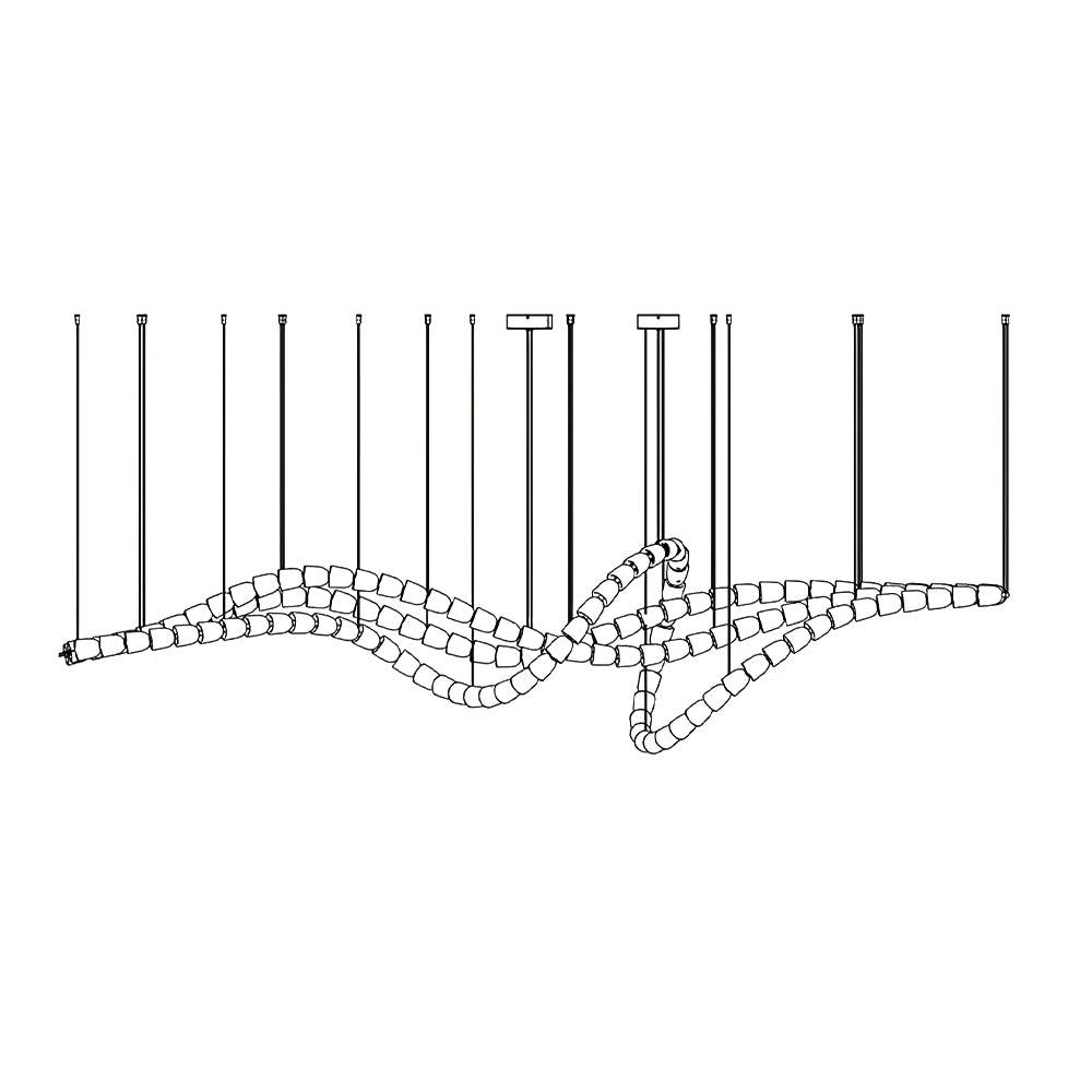 Nexus Gold Crystal Chandelier
