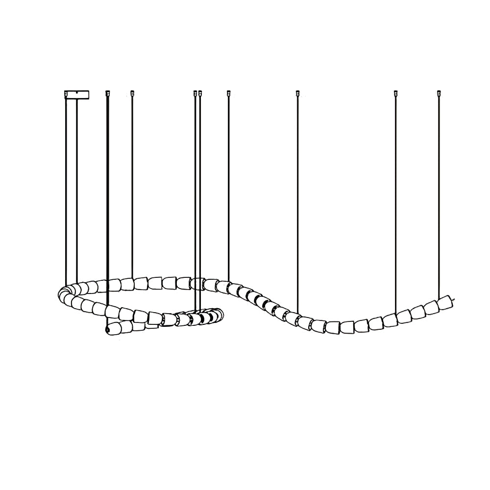Nexus Gold Crystal Chandelier
