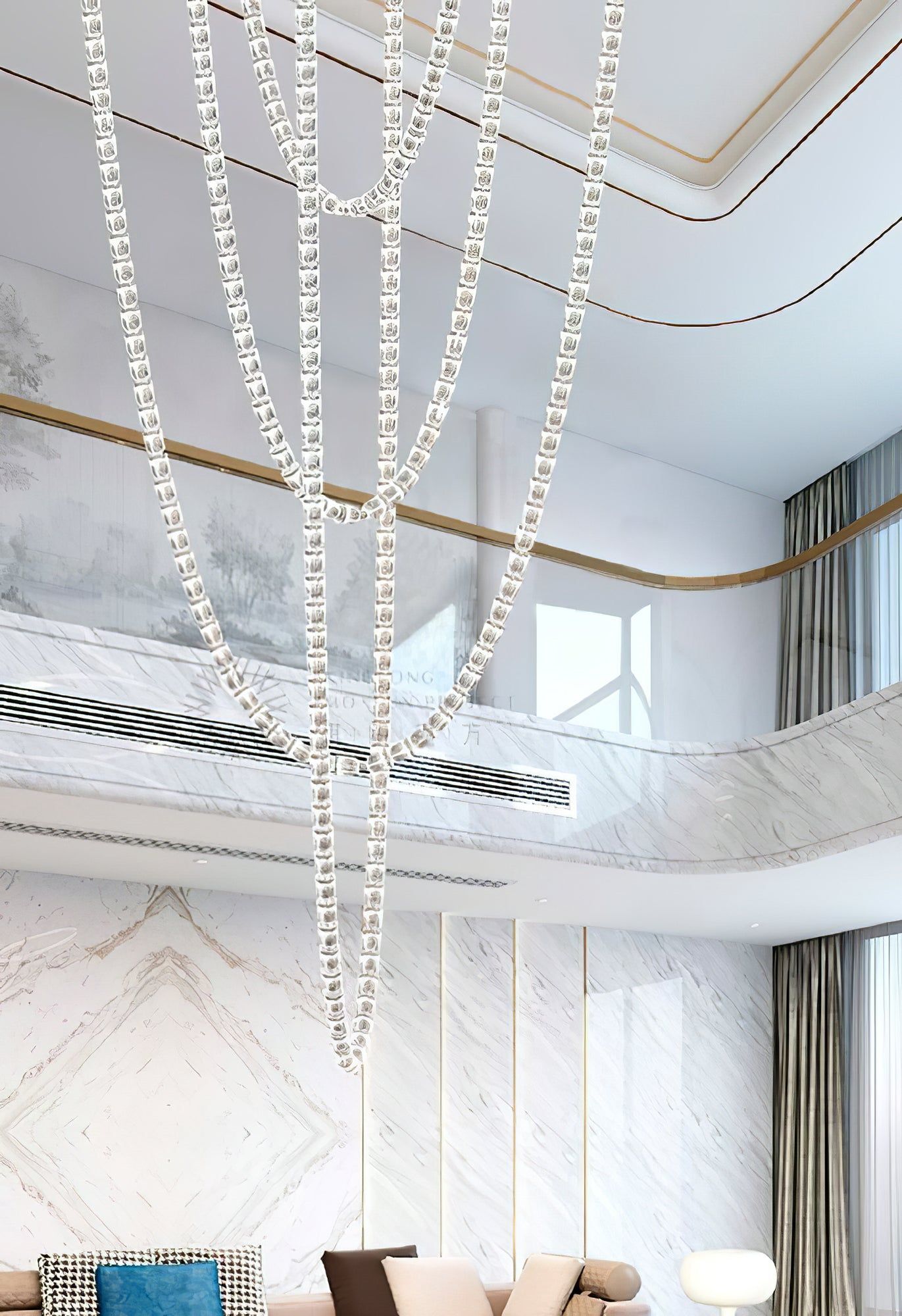 Nexus Gold Crystal Chandelier