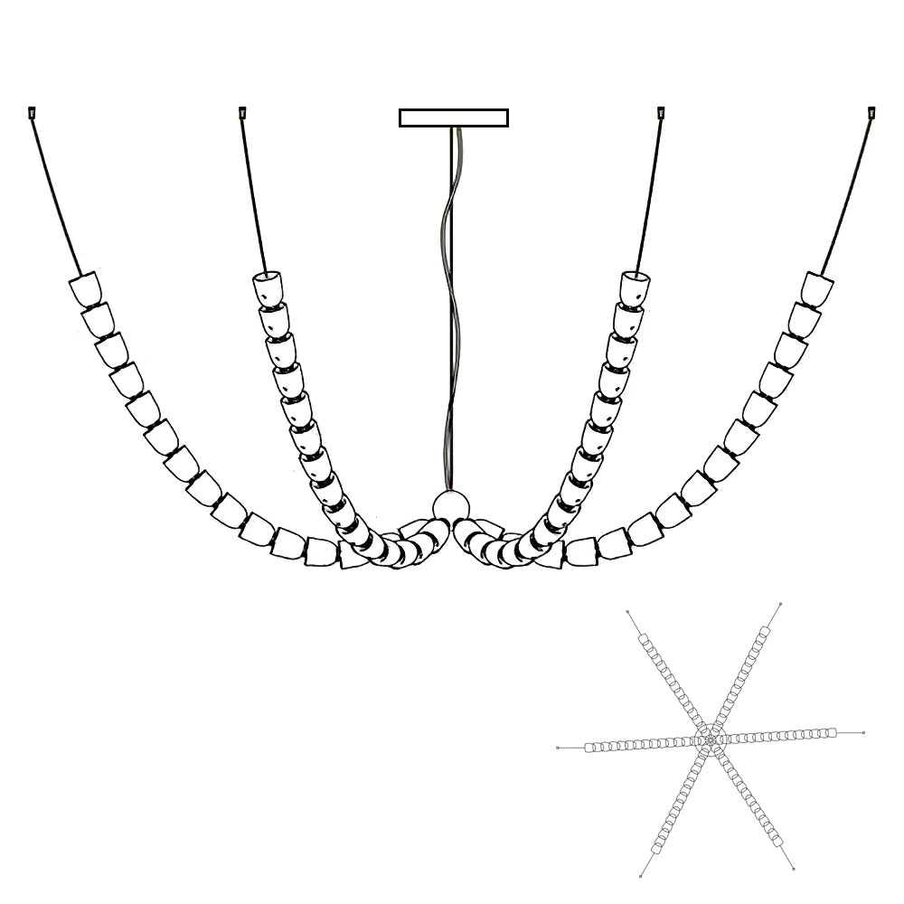 Nexus Chrome Crystal Chandelier
