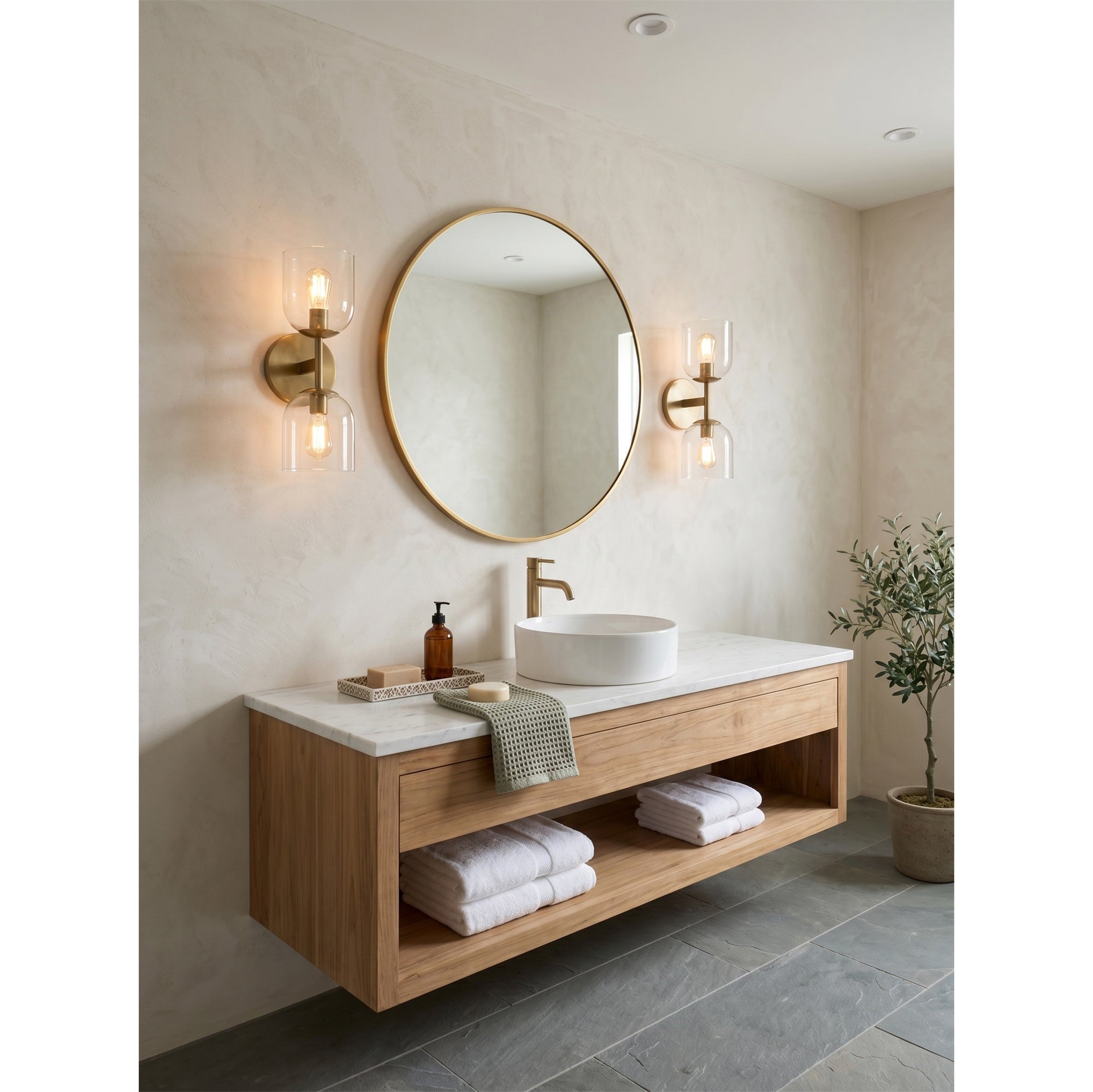 Lioraaya Glass Wall Sconce
