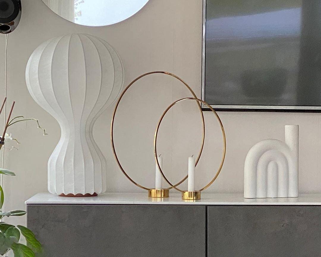 Lirove Steel Sculptural Table Lamp