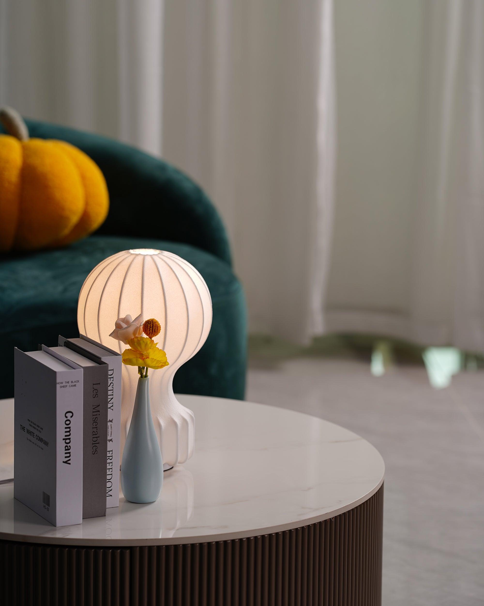 Lirove Steel Sculptural Table Lamp