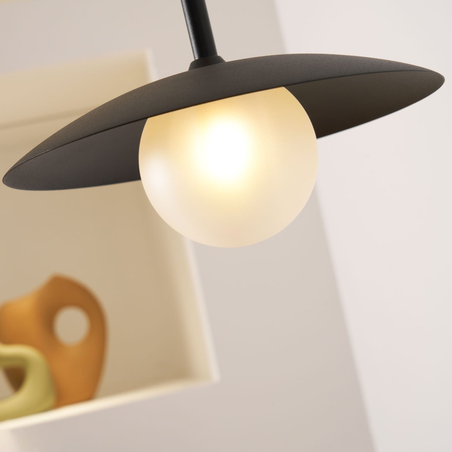Paxon Swing Arm Plug-in Glass Wall Lamp
