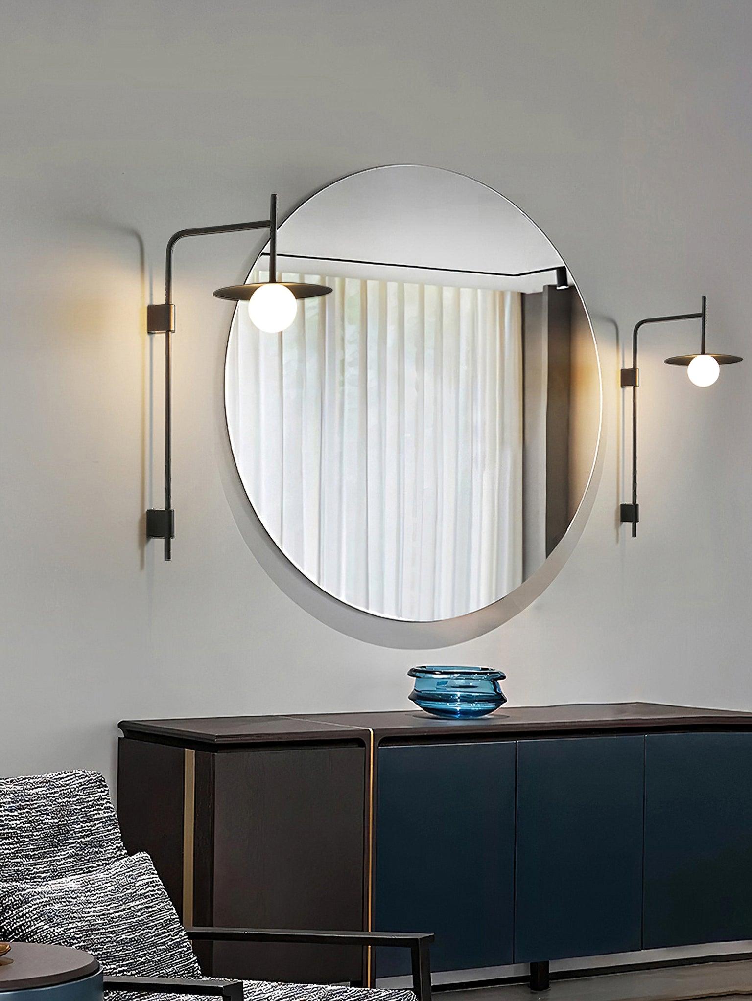 Paxon Swing Arm Plug-in Glass Wall Lamp