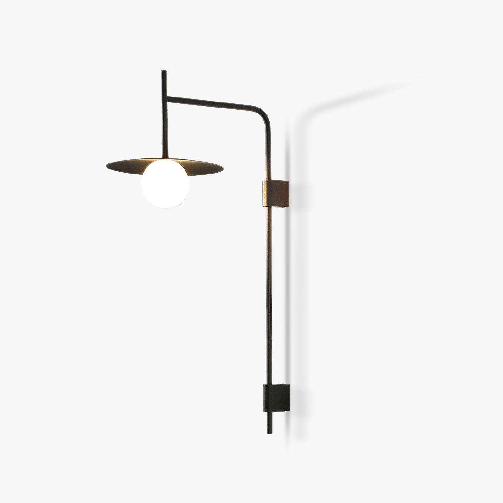 Paxon Swing Arm Plug-in Glass Wall Lamp