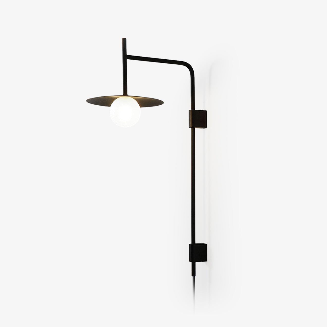 Paxon Swing Arm Plug-in Glass Wall Lamp