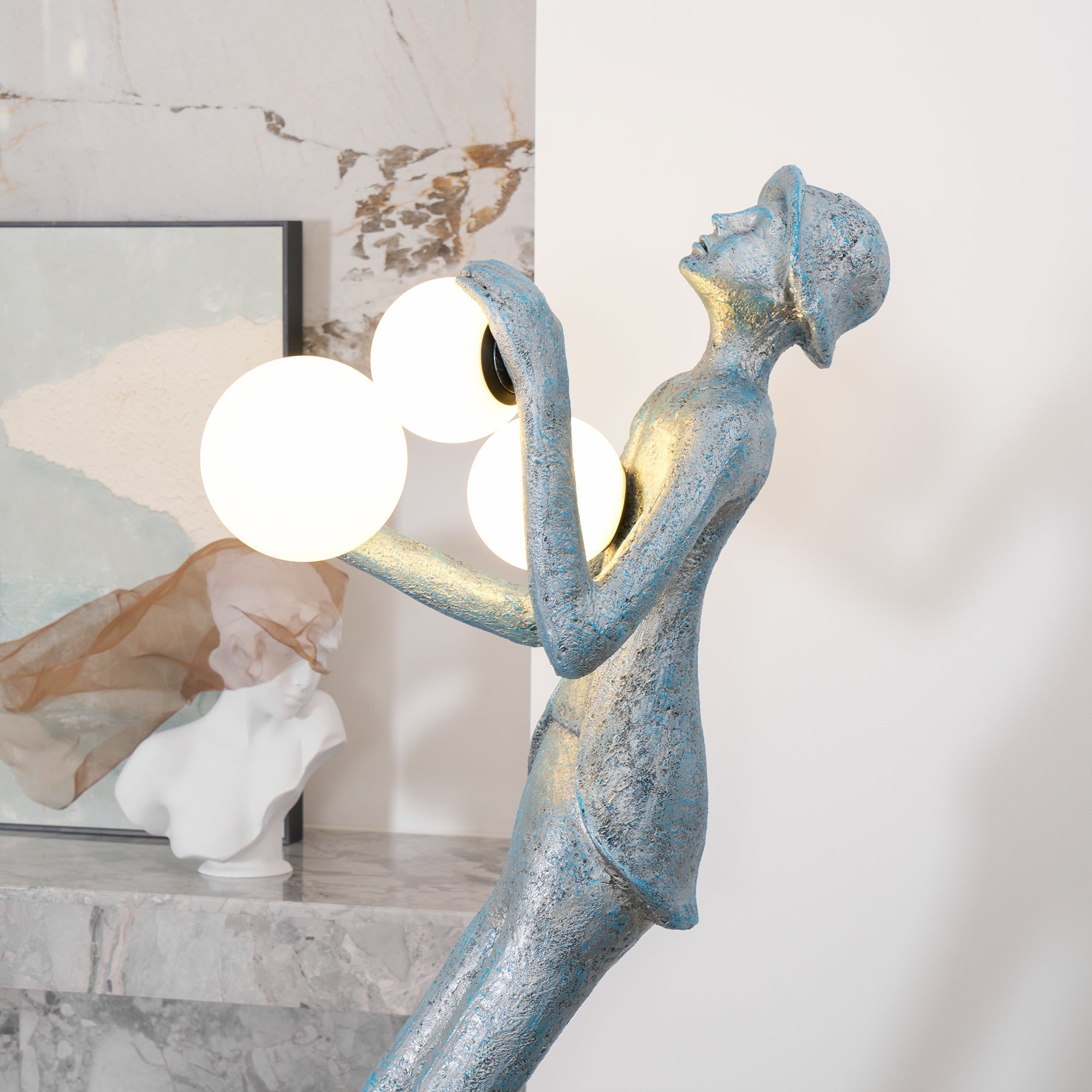 Seloia Gentleman Sculpture Floor Lamp