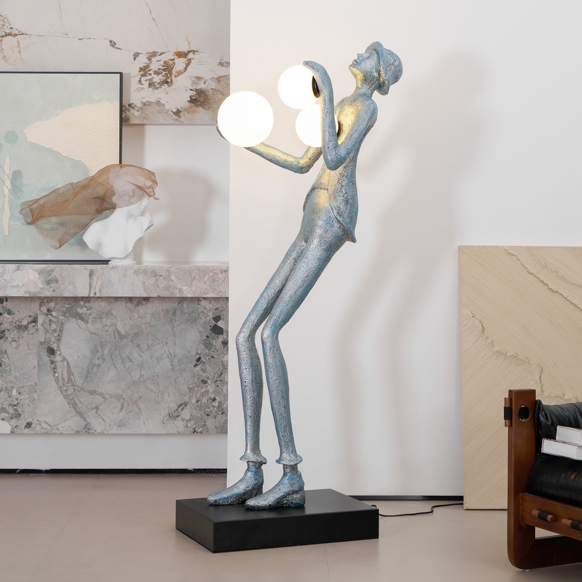 Seloia Gentleman Sculpture Floor Lamp