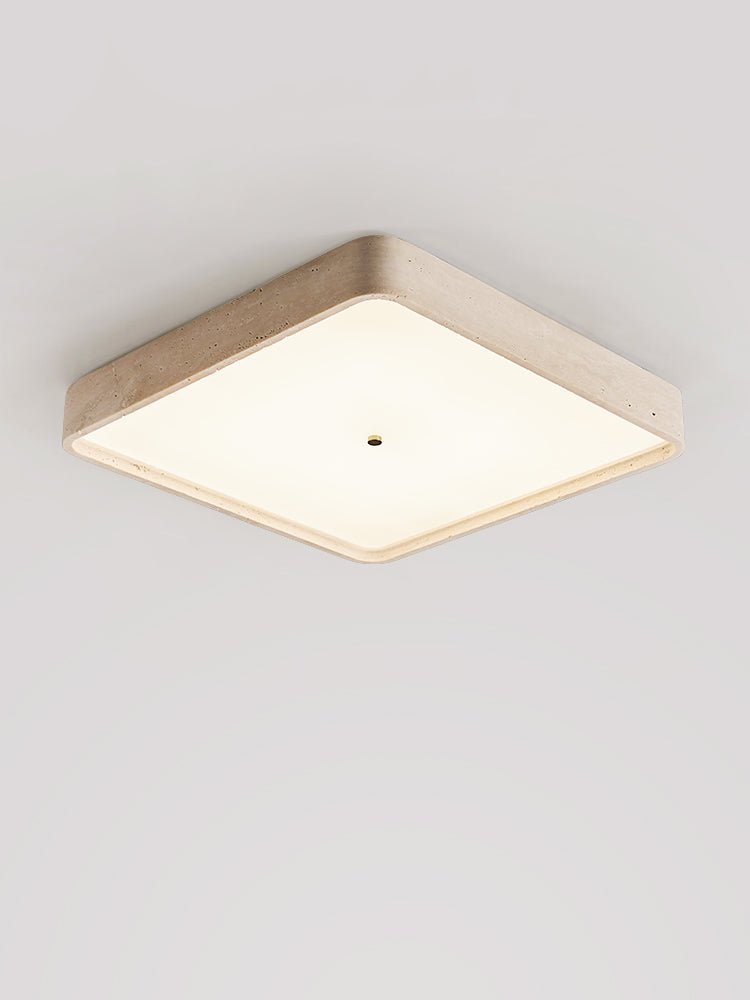 Ormian Travertine Square Ceiling Light