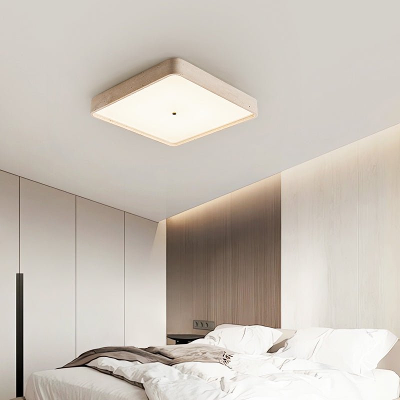 Ormian Travertine Square Ceiling Light