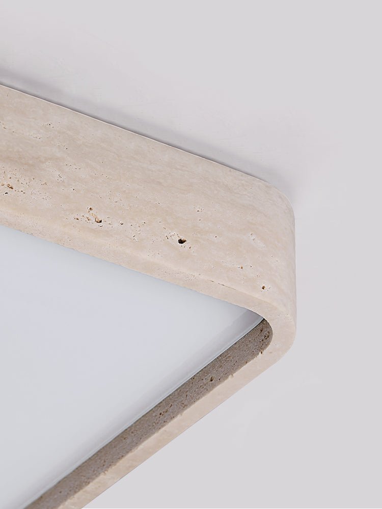 Ormian Travertine Square Ceiling Light