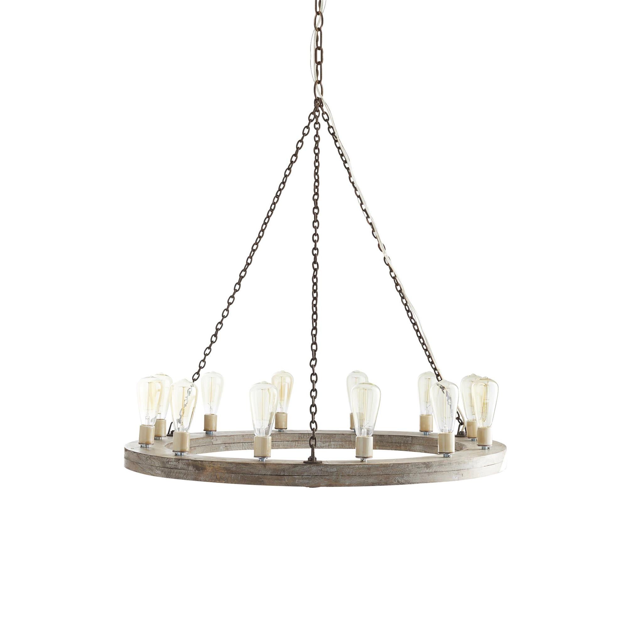 Rinorena Wood Chandelier