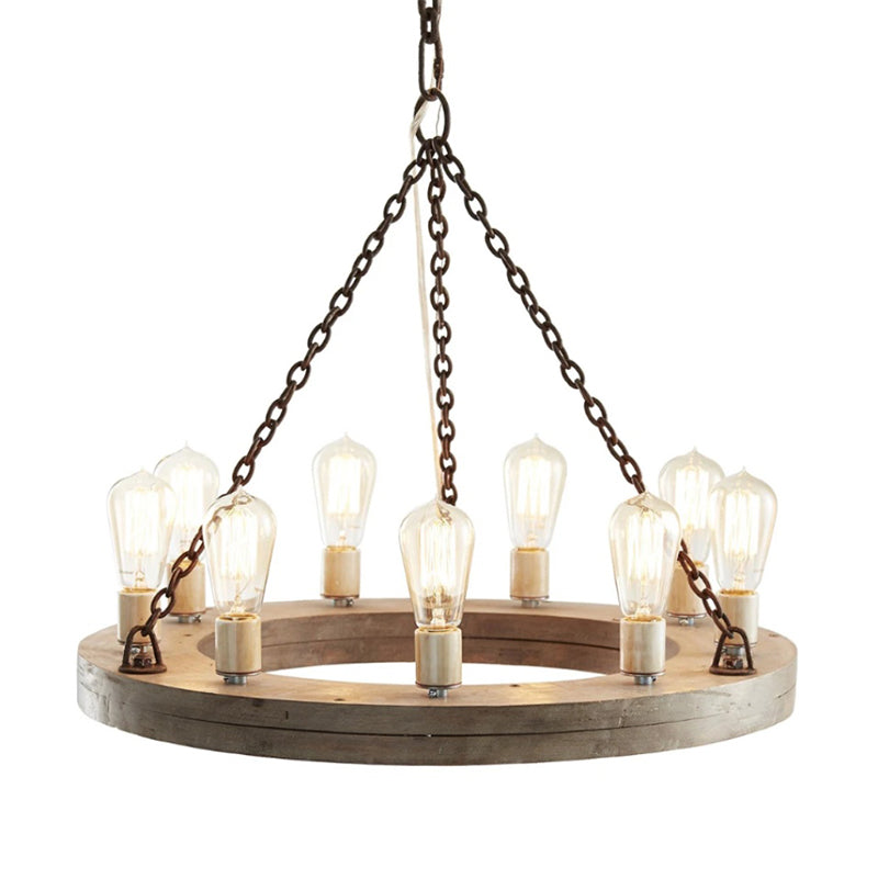 Rinorena Wood Chandelier