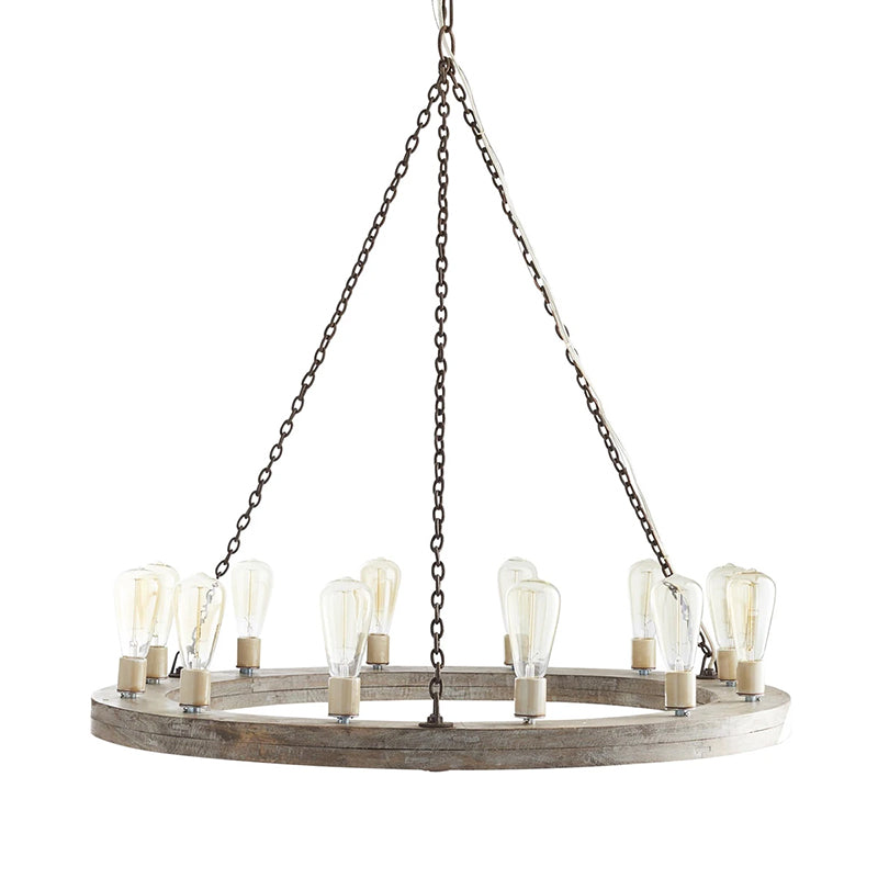 Rinorena Wood Chandelier