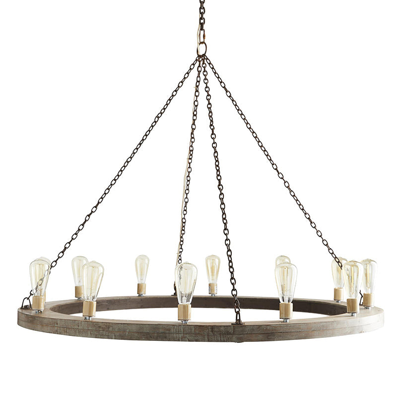 Rinorena Wood Chandelier