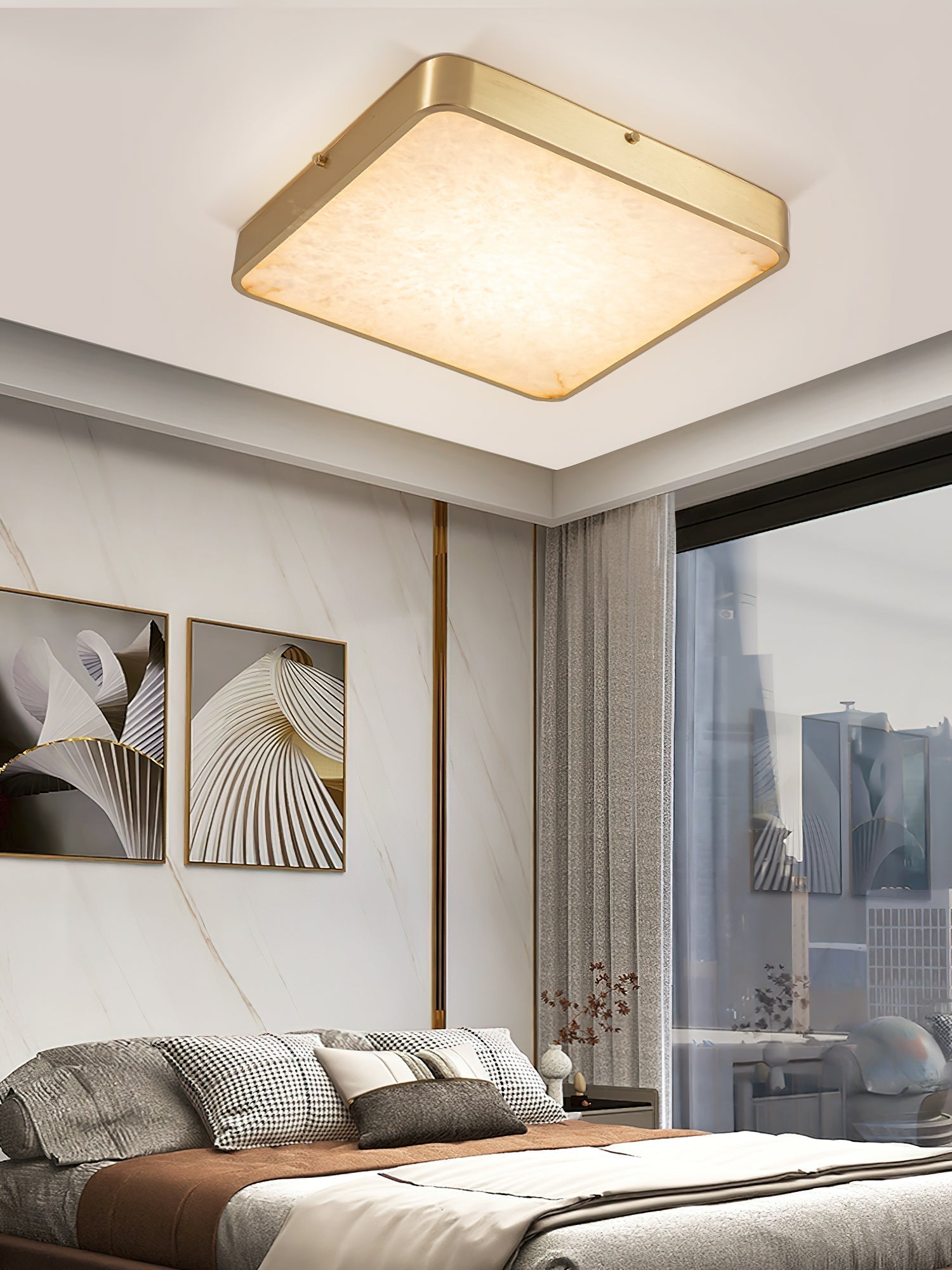 Nivaora Alabaster Ceiling Light