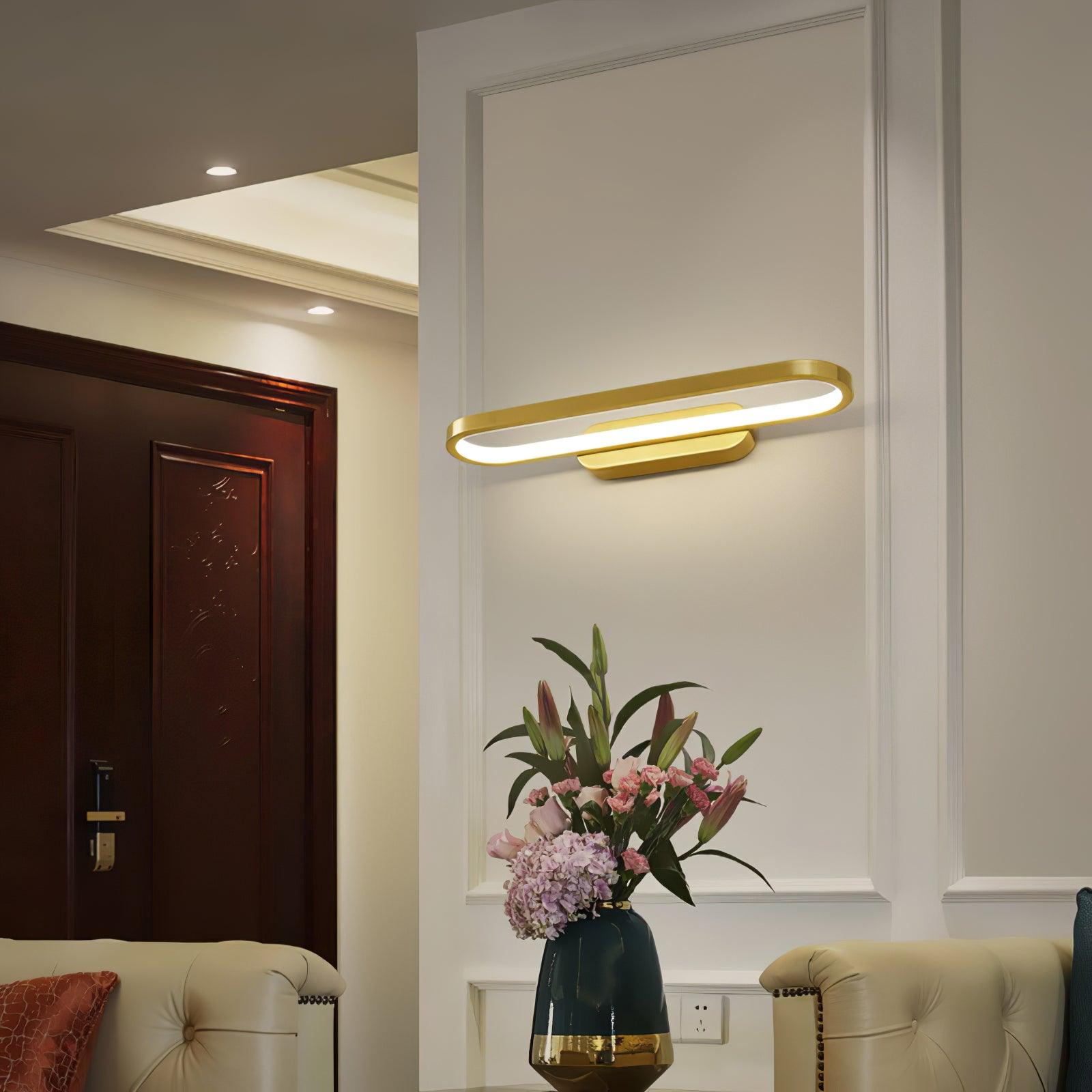 Casaraya Modern Minimalist LED Brass Wall Light