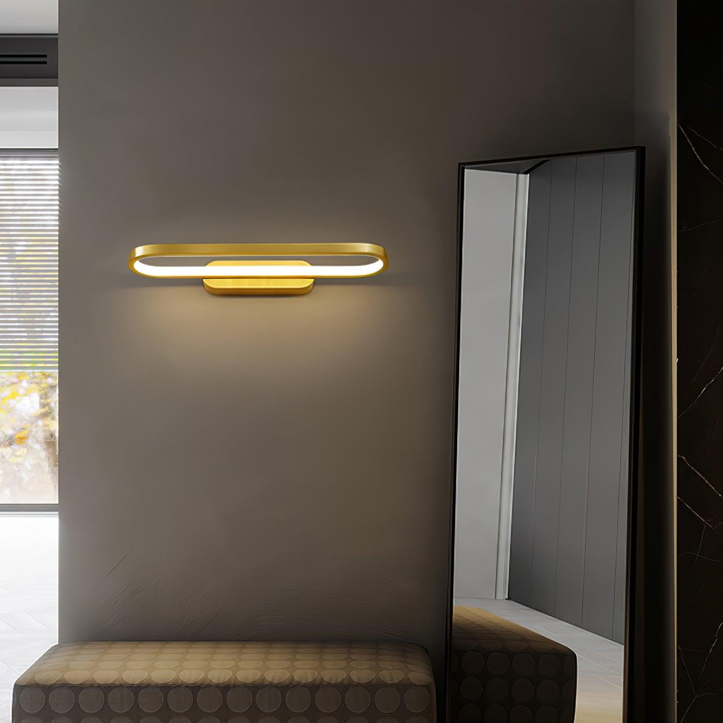 Casaraya Modern Minimalist LED Brass Wall Light