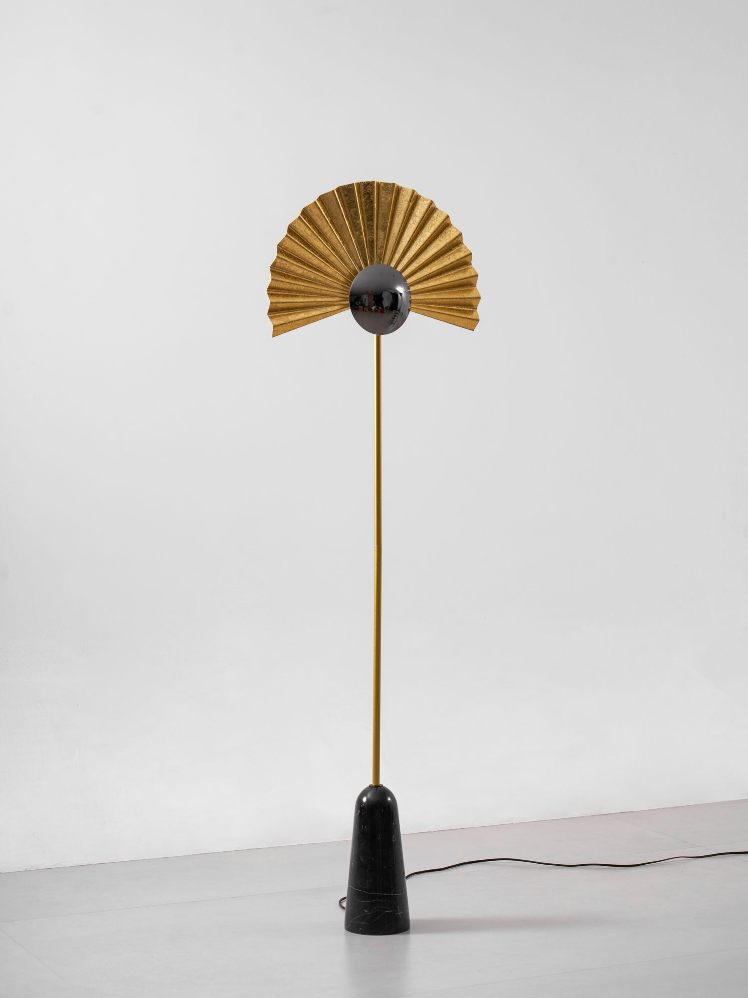 Solvaar Gilded Fan Floor Lamp