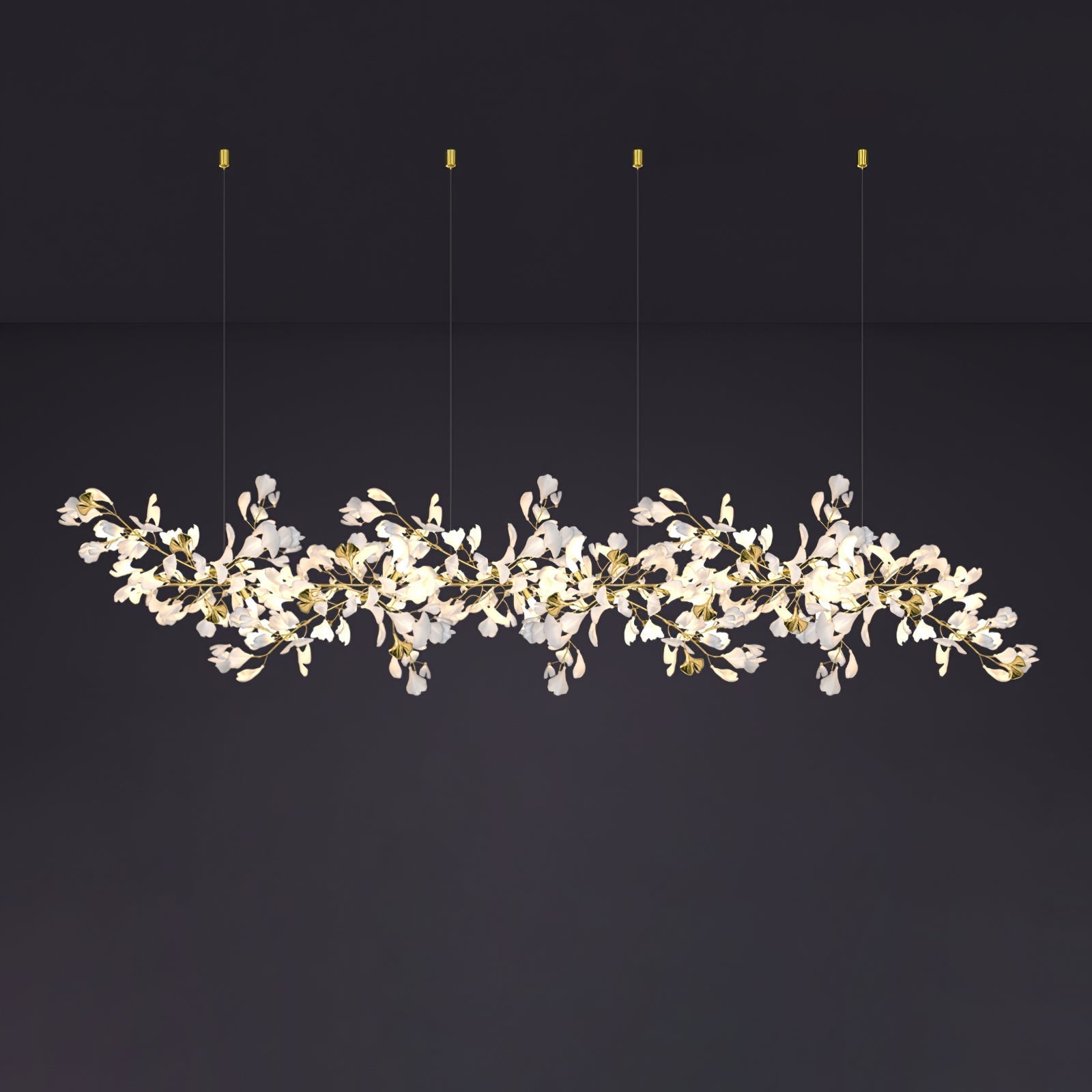 Eurzoris Gingko Leaf Chandelier