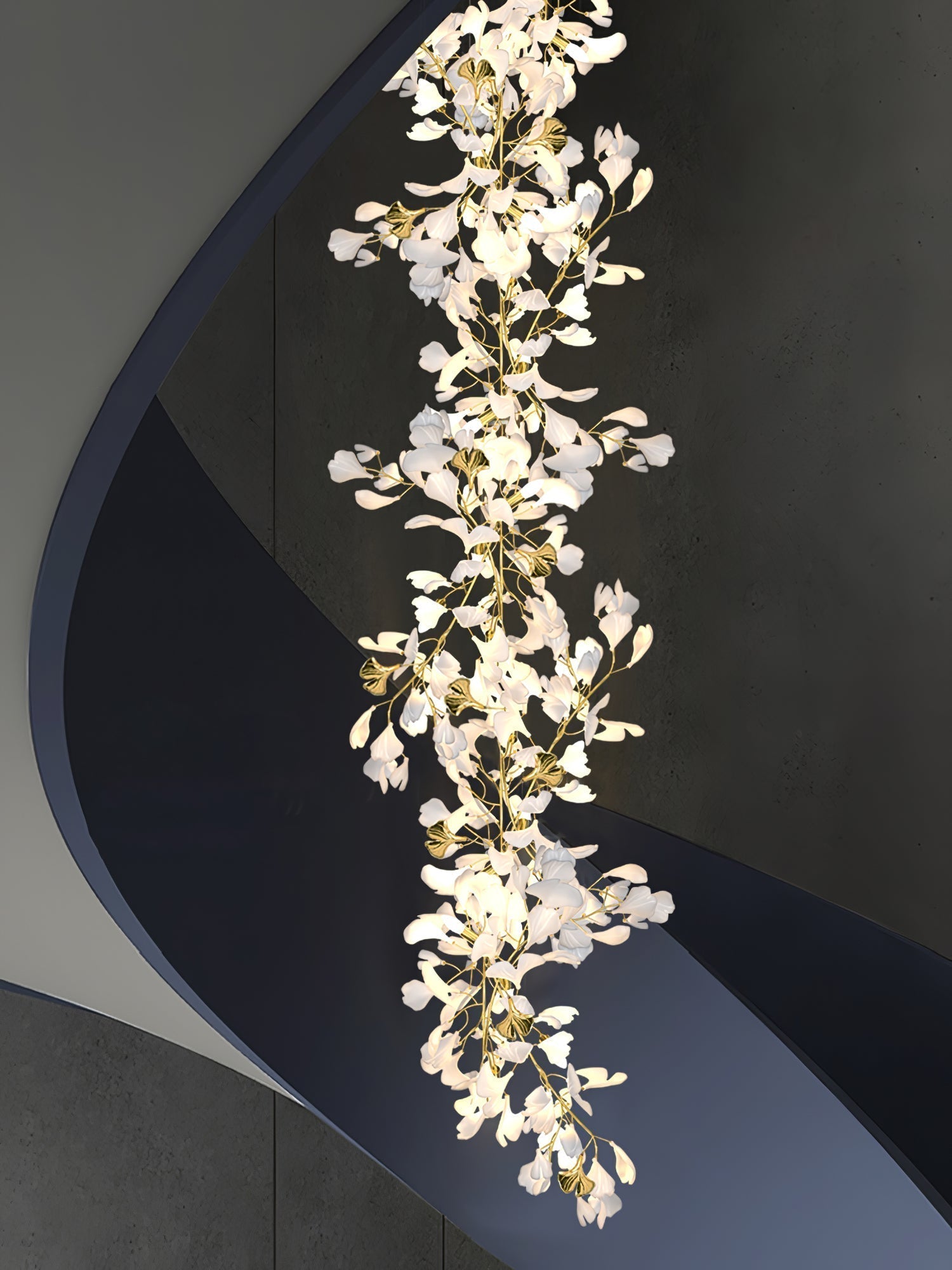 Eurzoris Gingko Leaf Chandelier