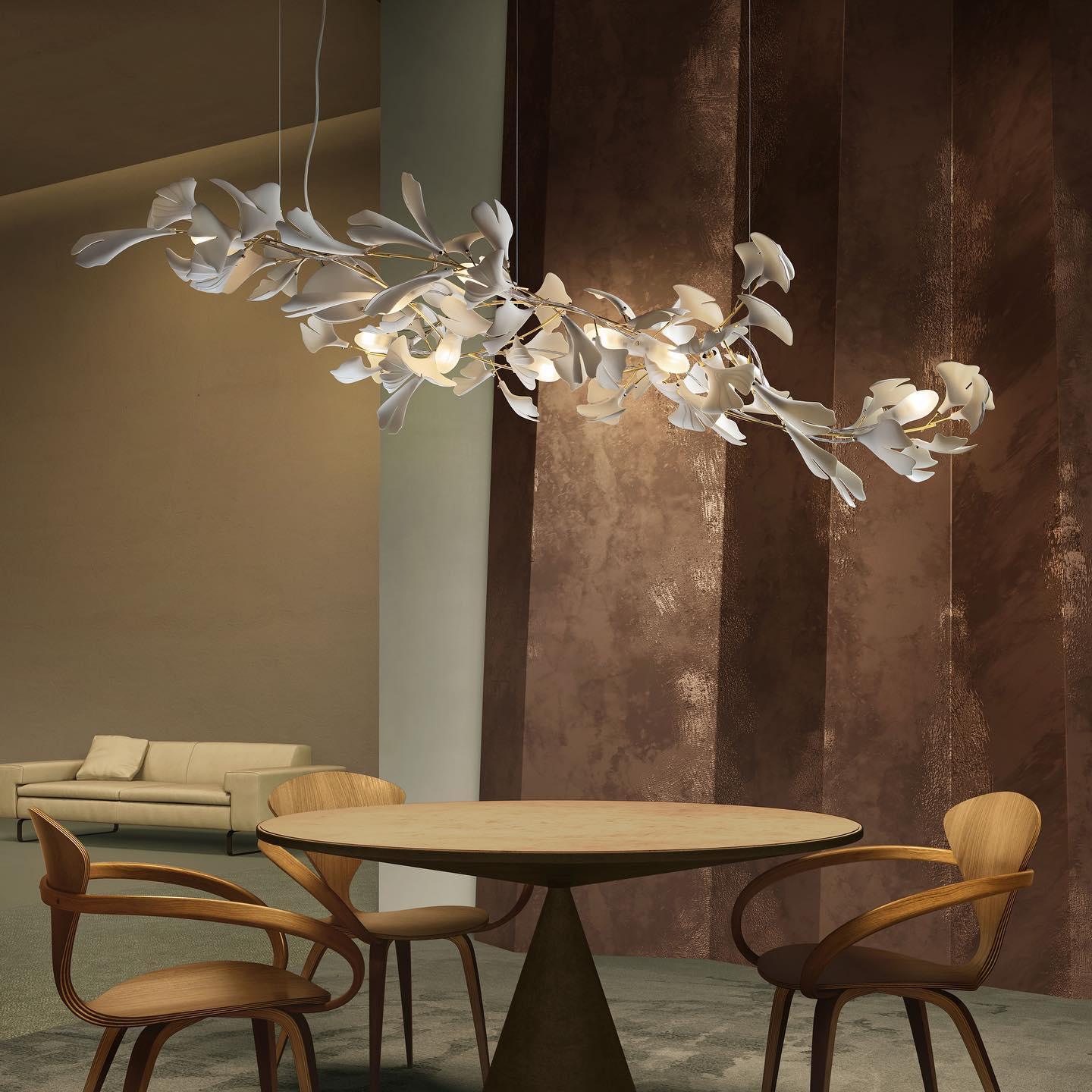 Esme CeraFall Modern Art Deco Organic Chandelier Ceramics