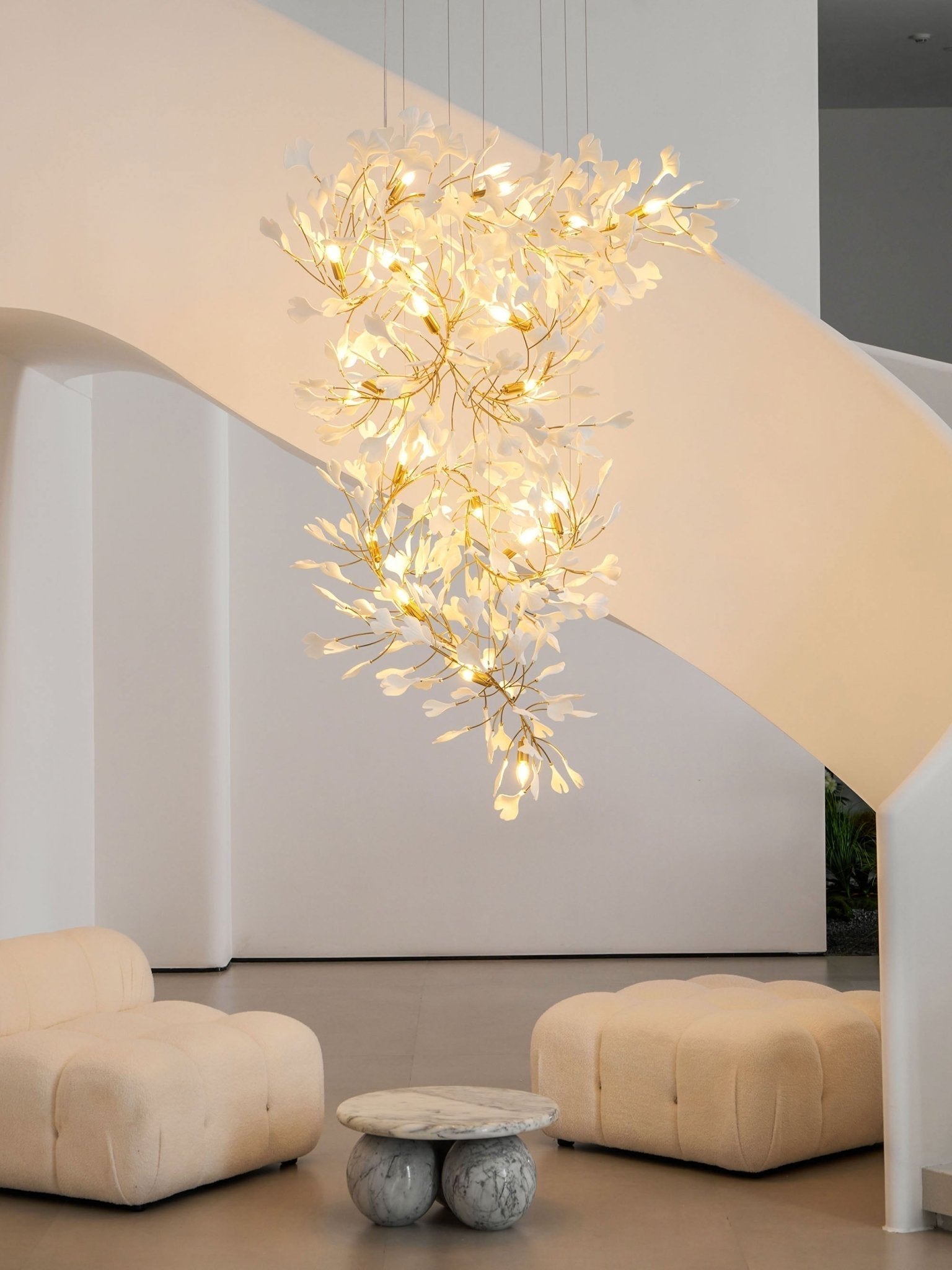 Bough Zephyr Ceramics Chandelier