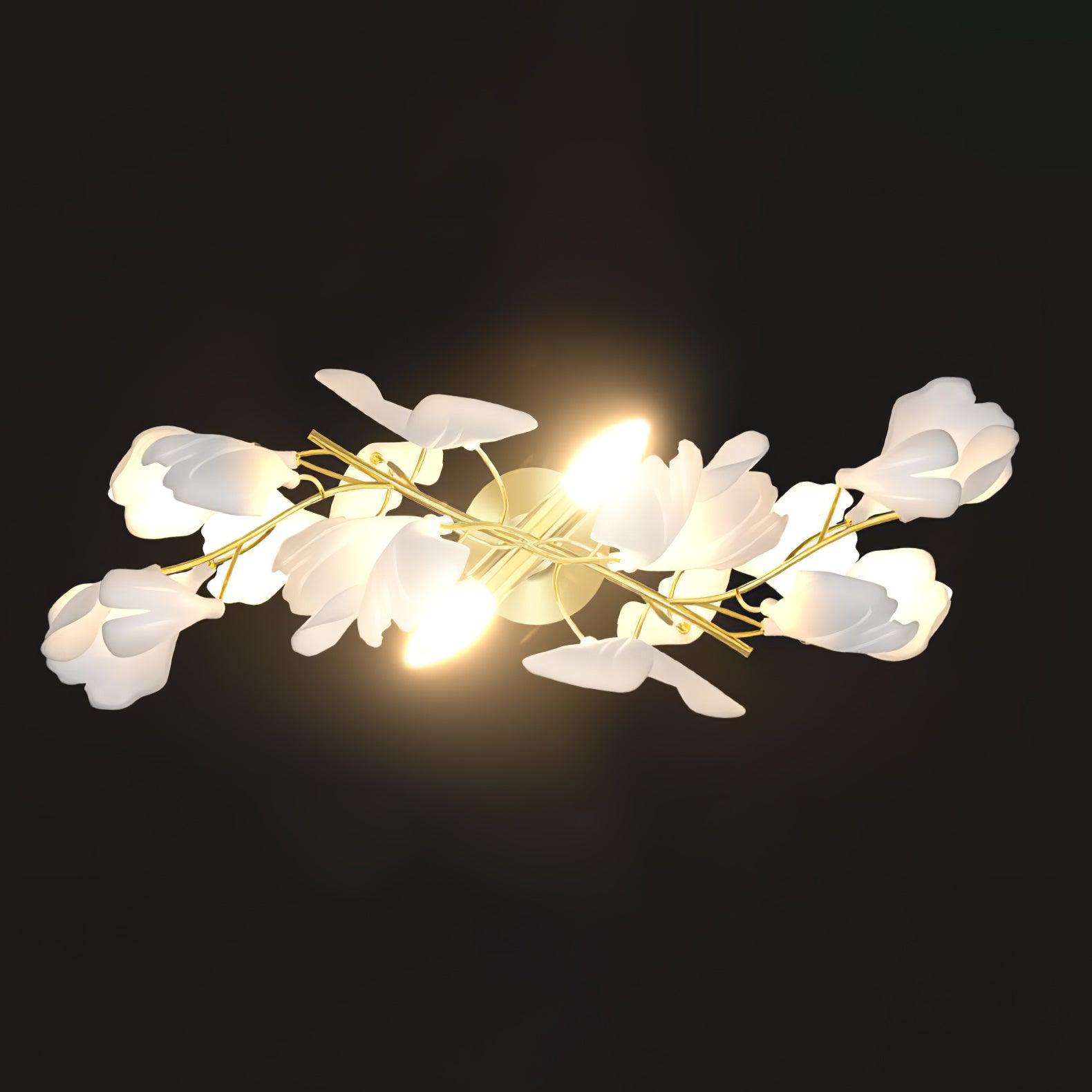 Solivaya Wall Lamp Gingko Flowers Brass