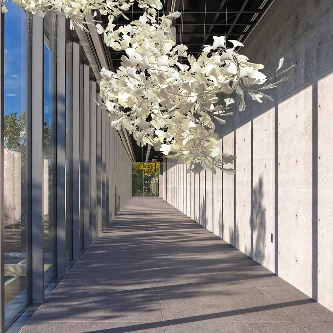 Eurzoris Gingko Leaf Chandelier
