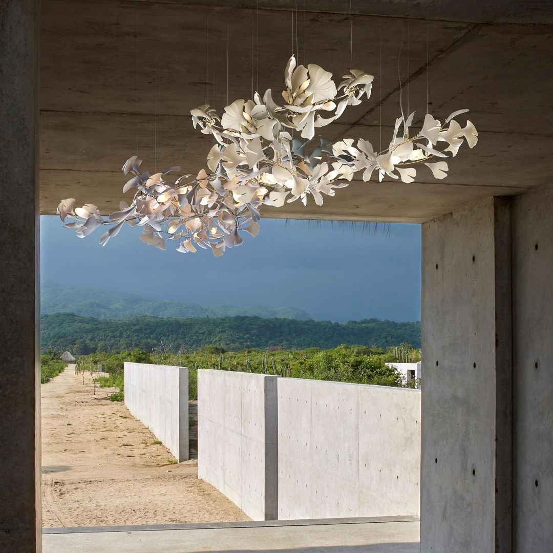 Eurzoris Gingko Leaf Chandelier