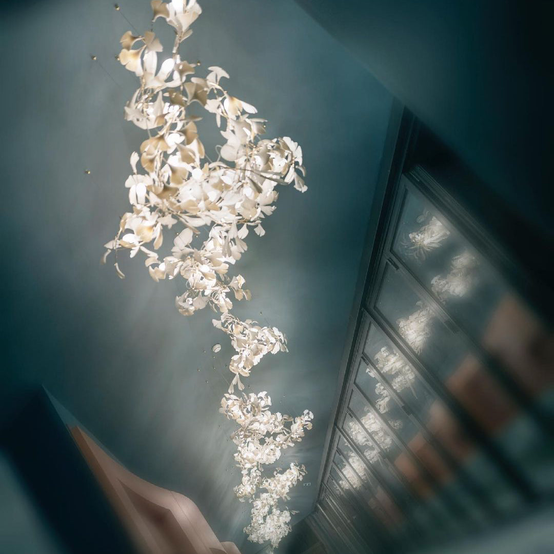 Eurzoris Gingko Leaf Chandelier