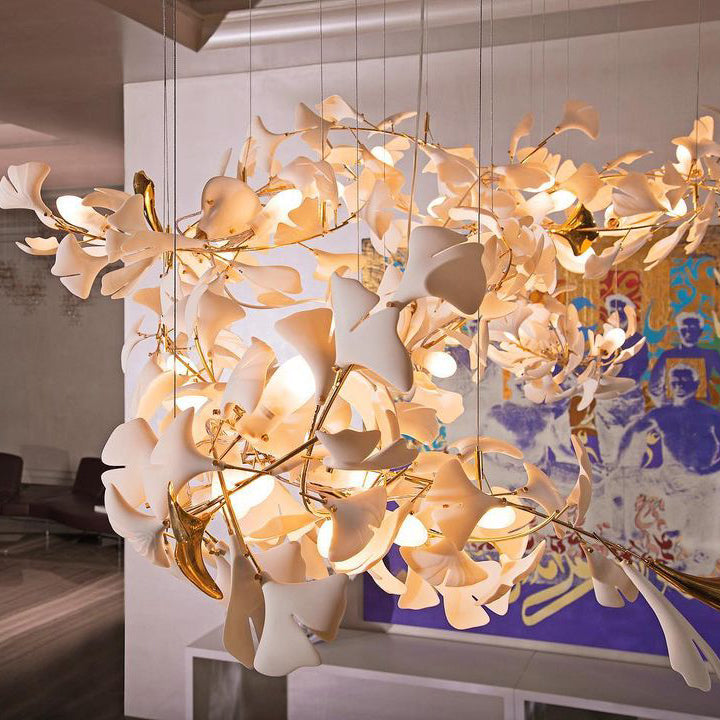 Eurzoris Gingko Leaf Chandelier