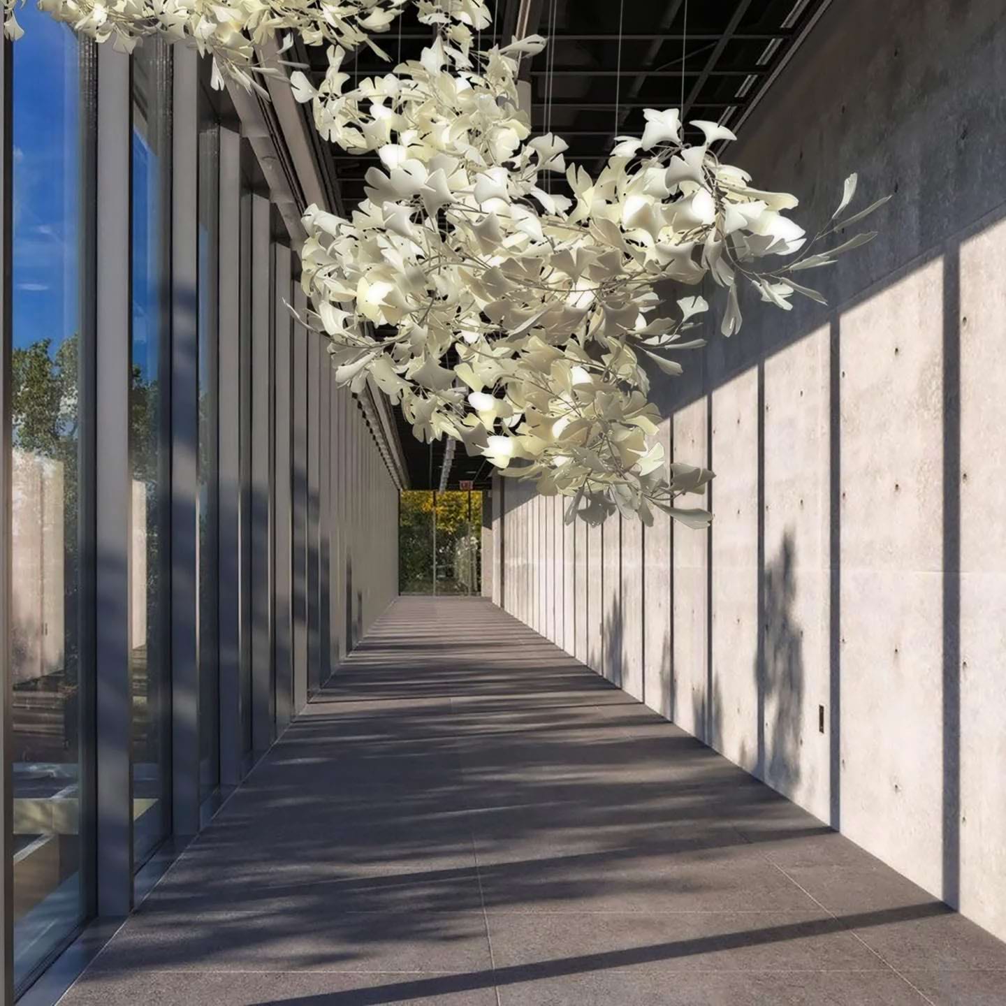 Eurzoris Gingko Leaf Chandelier