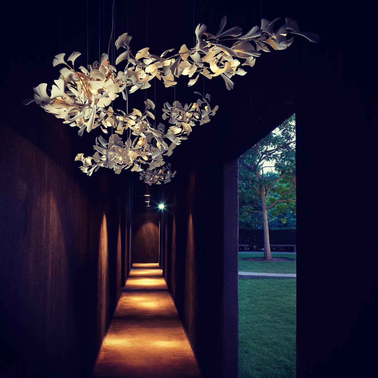 Eurzoris Gingko Leaf Chandelier
