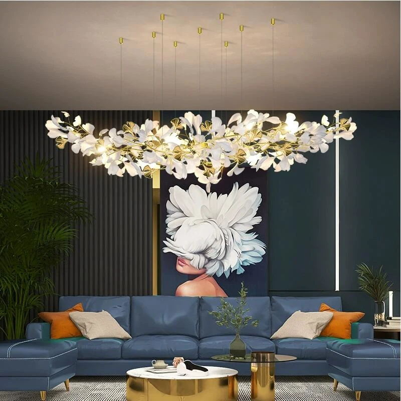 Eurzoris Gingko Leaf Chandelier