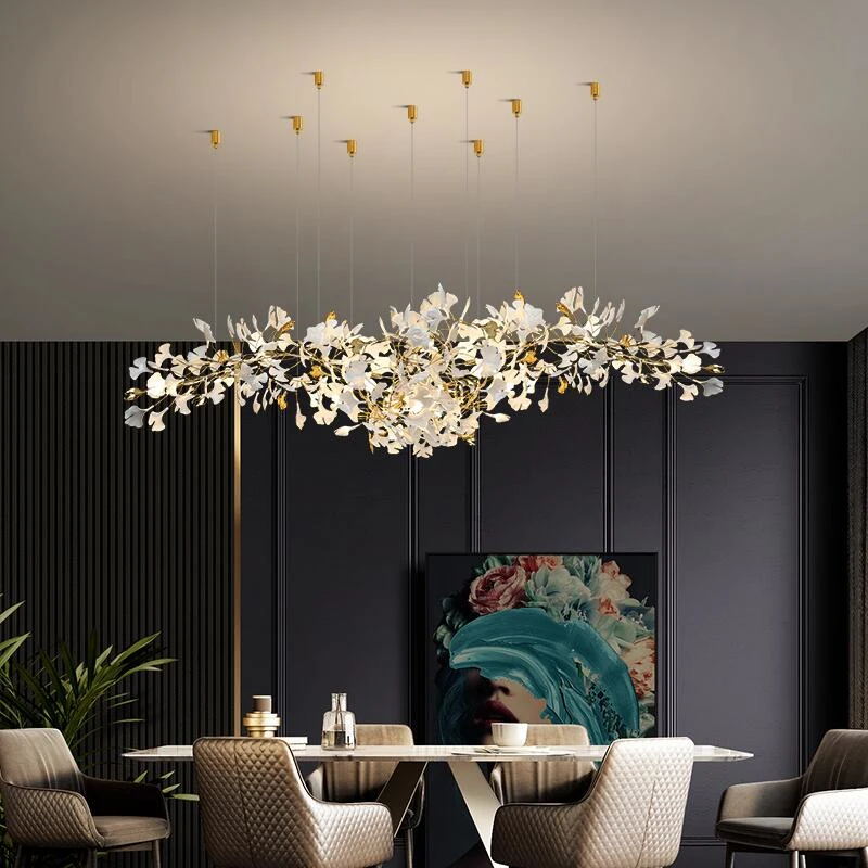 Eurzoris Gingko Leaf Chandelier