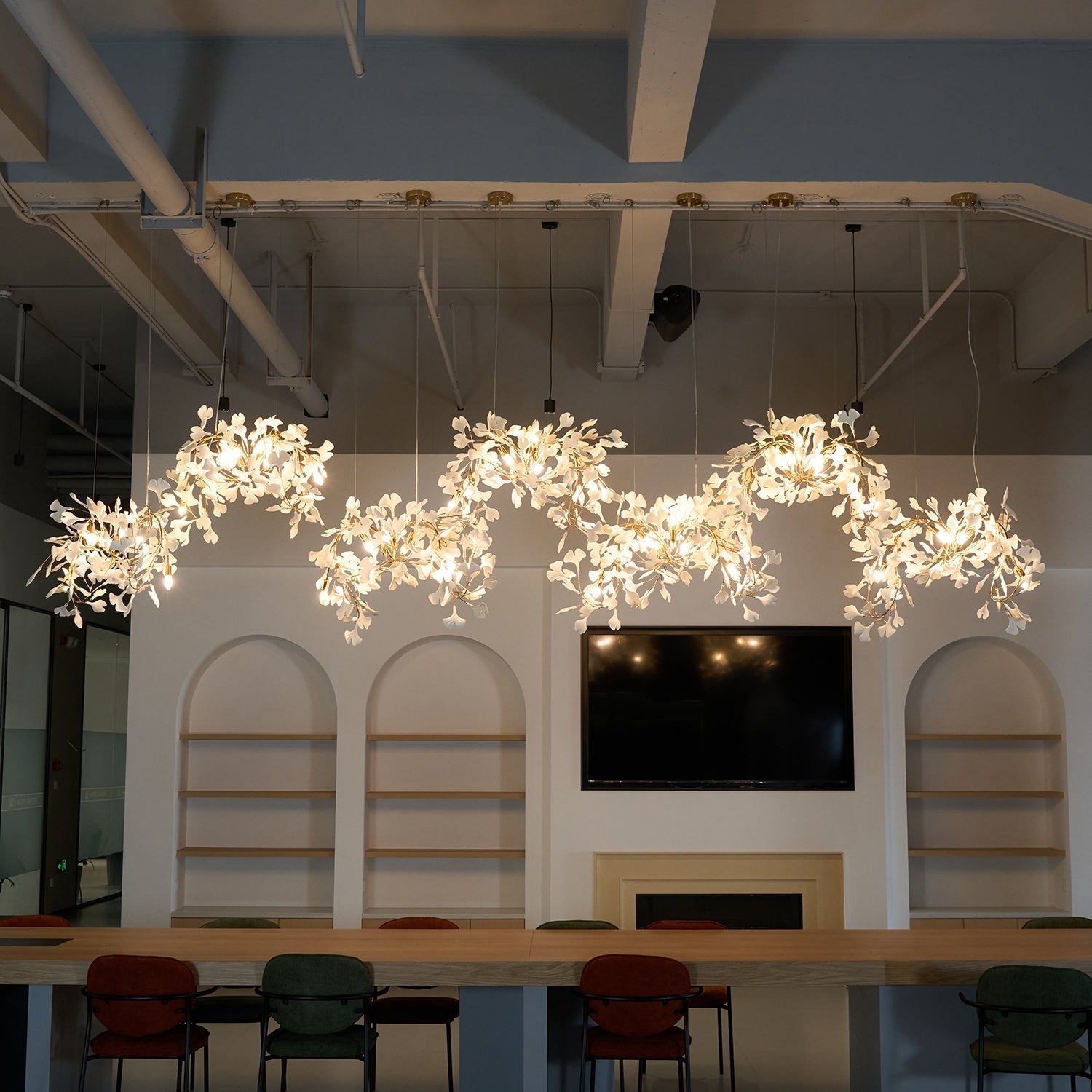 Ginkgo Cluster Chandelier
