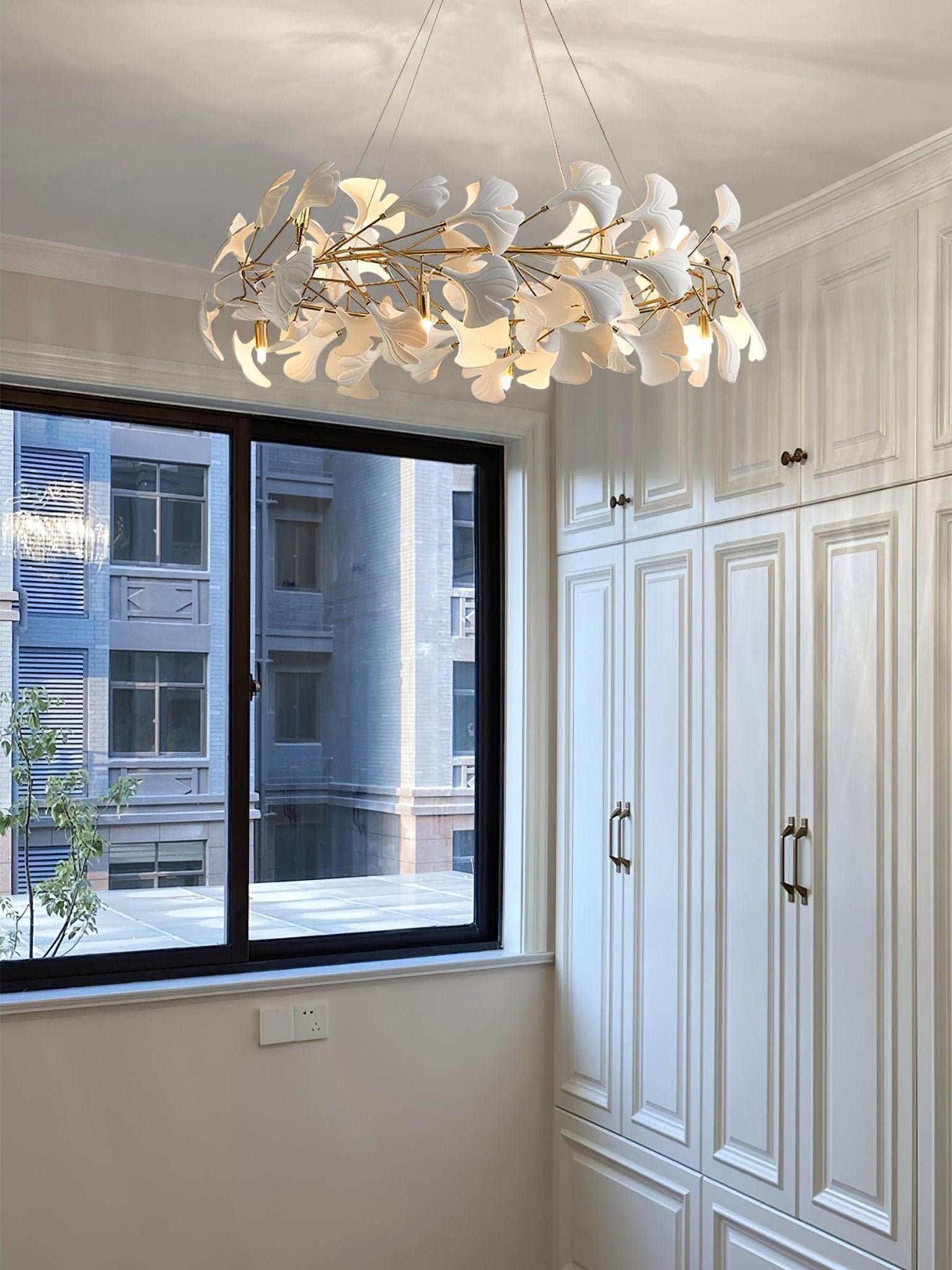 Orelalella Chandelier Gingko LED Branch
