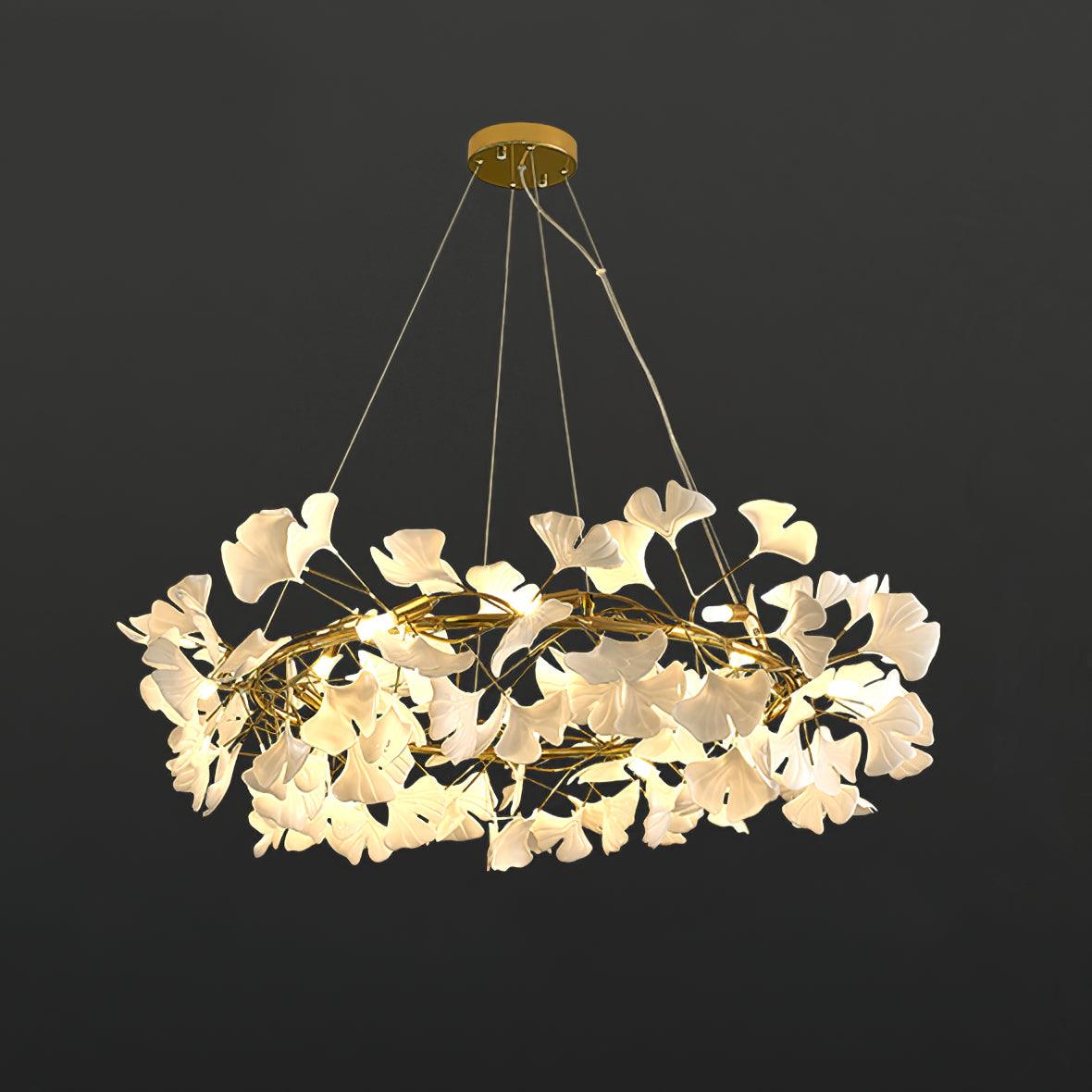 Orelalella Chandelier Gingko LED Branch