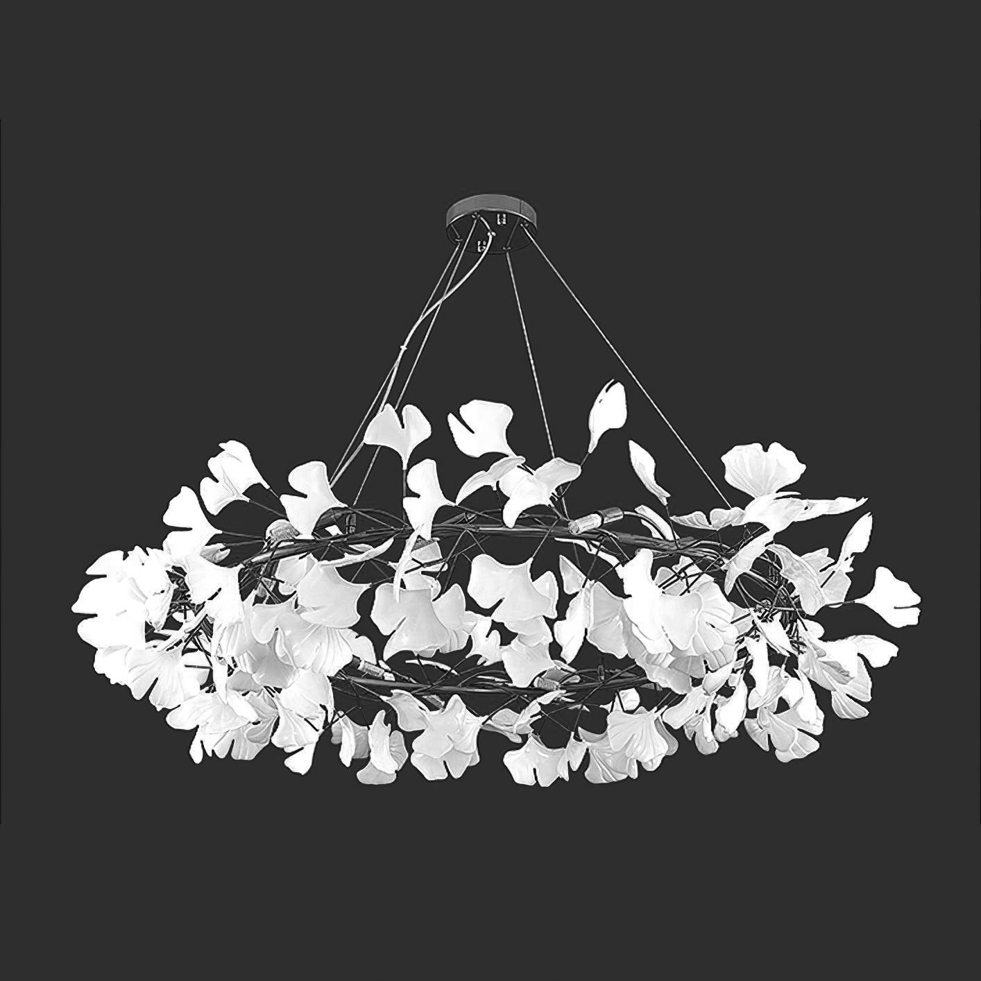 Orelalella Chandelier Gingko LED Branch
