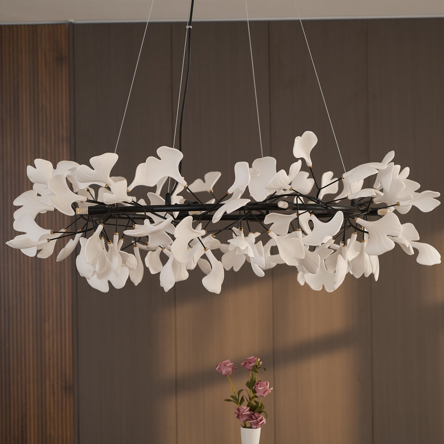 Orelalella Chandelier Gingko LED Branch