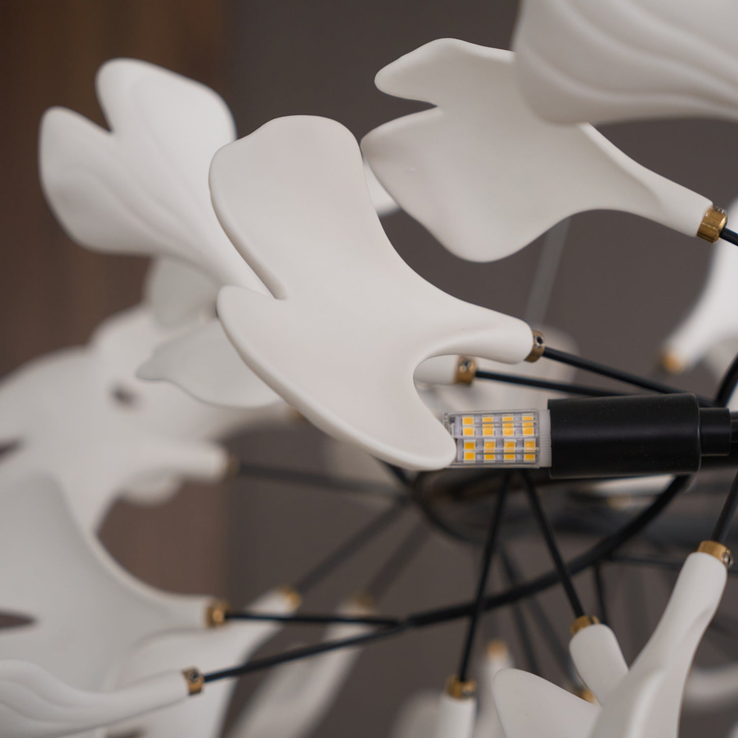 Orelalella Chandelier Gingko LED Branch
