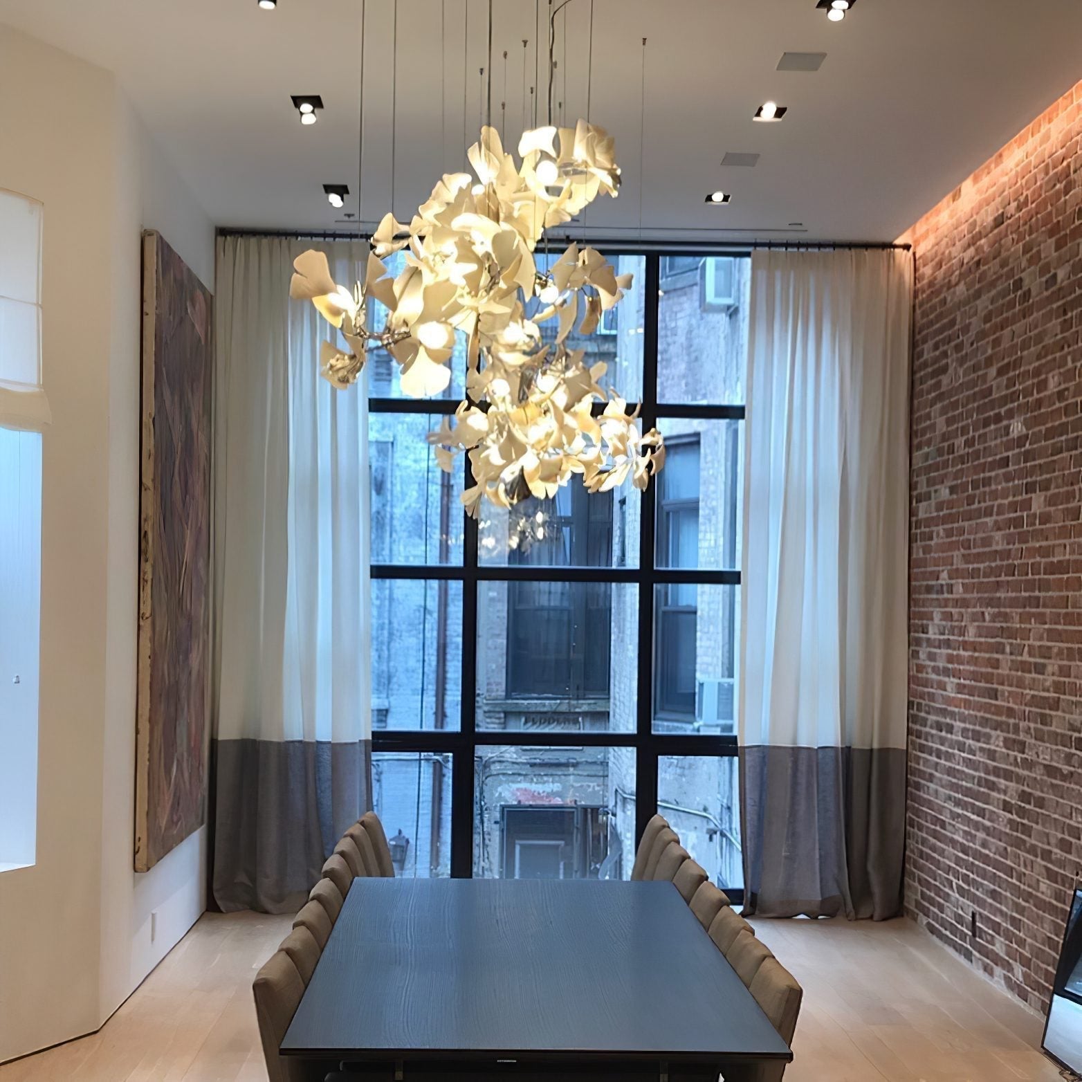 Eurzoris Gingko Leaf Chandelier
