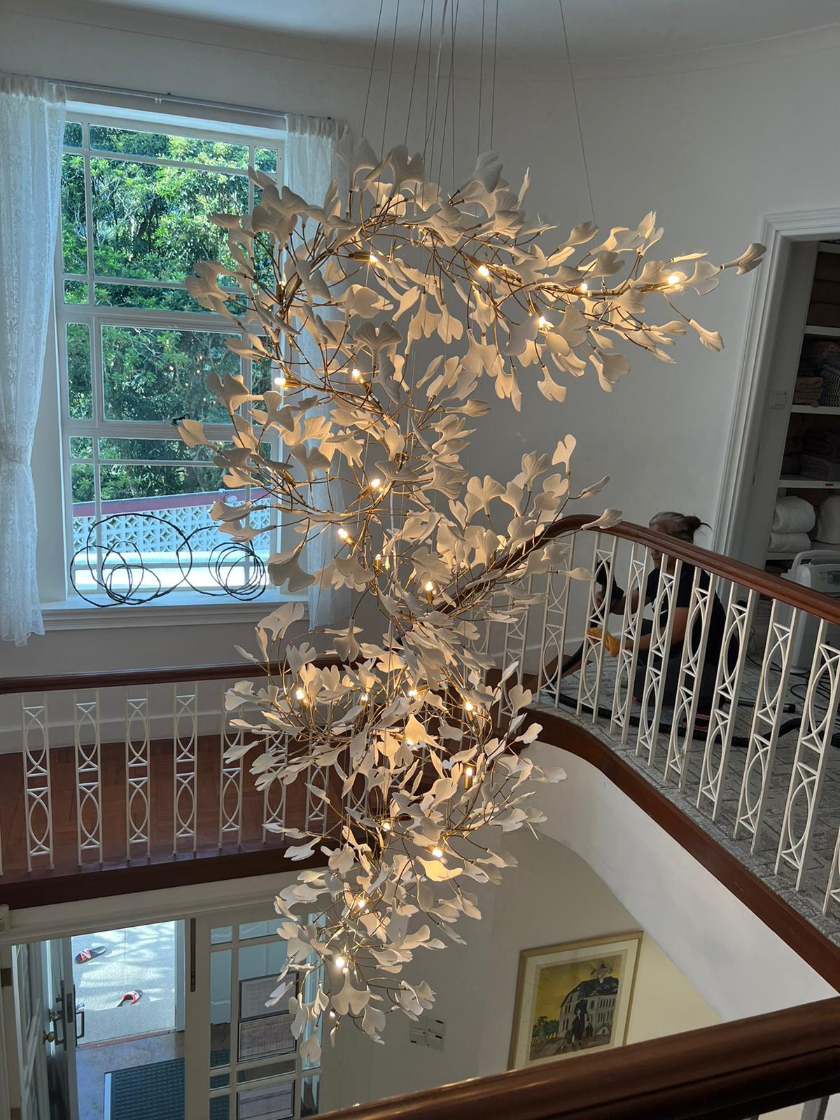 Bough Zephyr Ceramics Chandelier